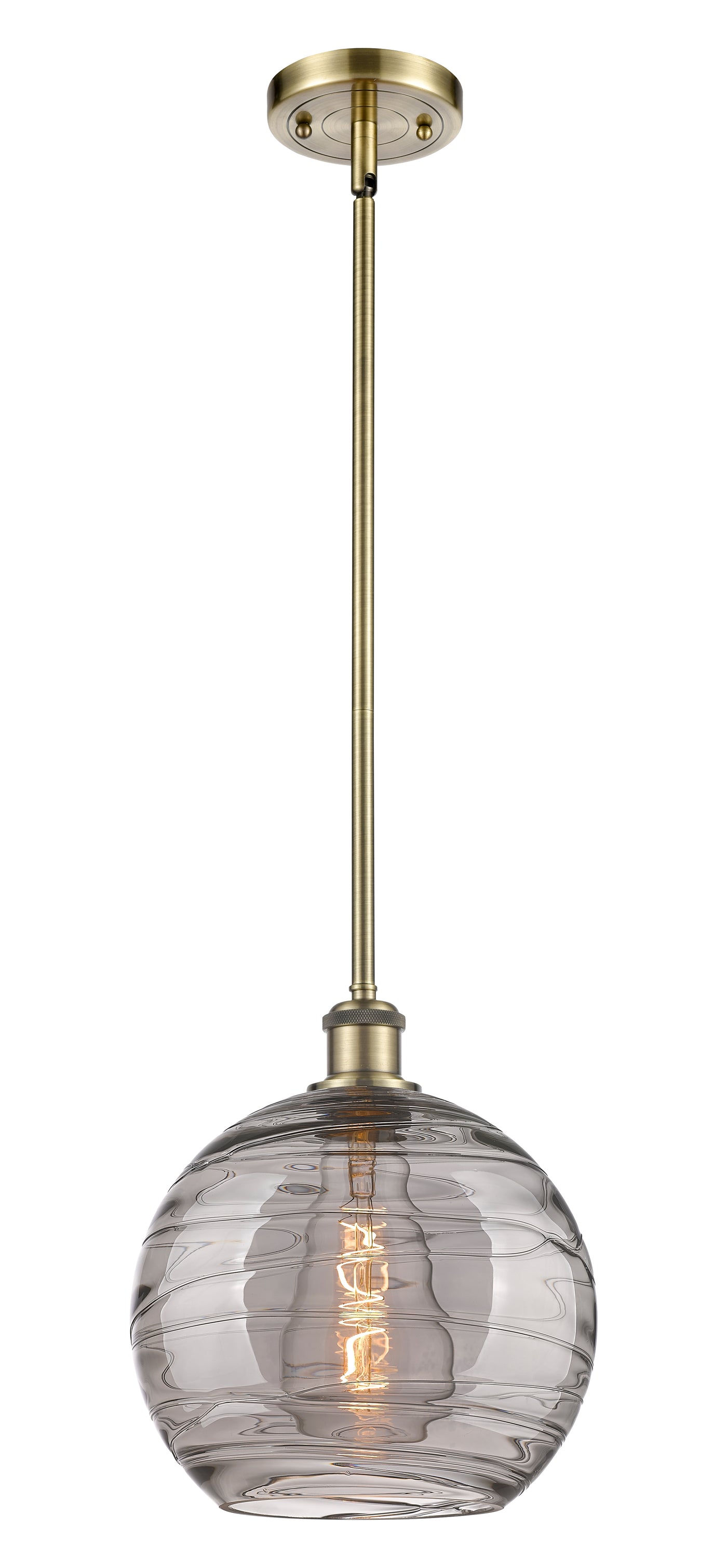 Ballston Mini Pendant Antique Brass Finish