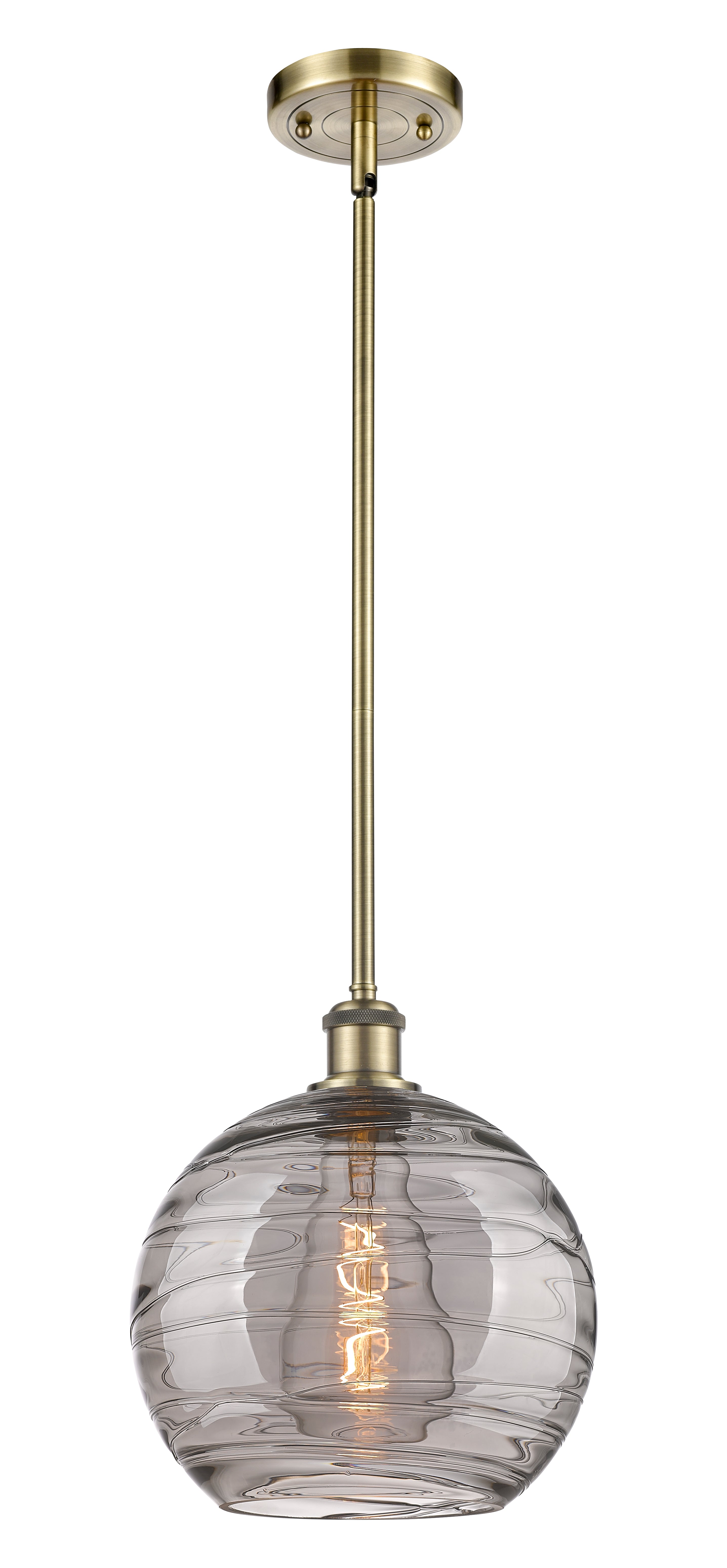 Ballston Mini Pendant Antique Brass Finish