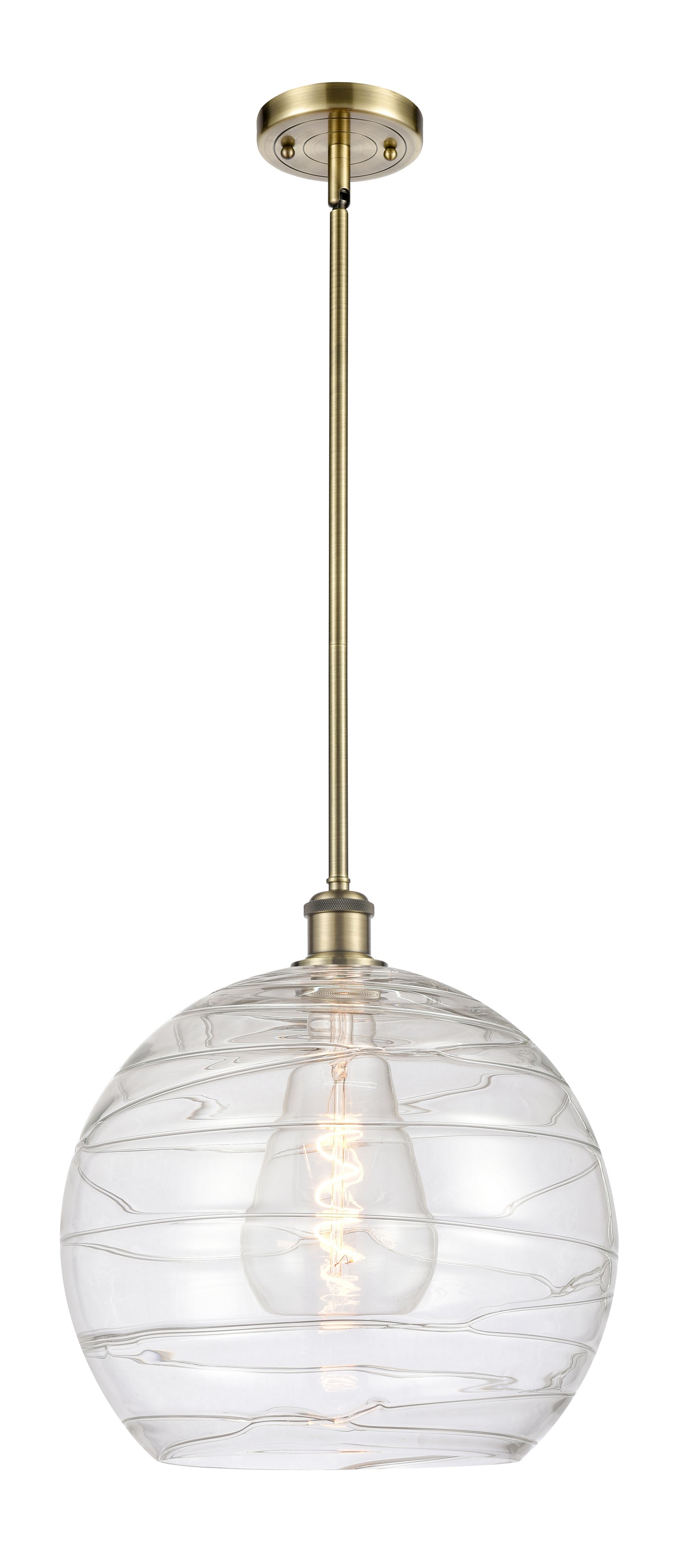 Ballston Mini Pendant Antique Brass Finish