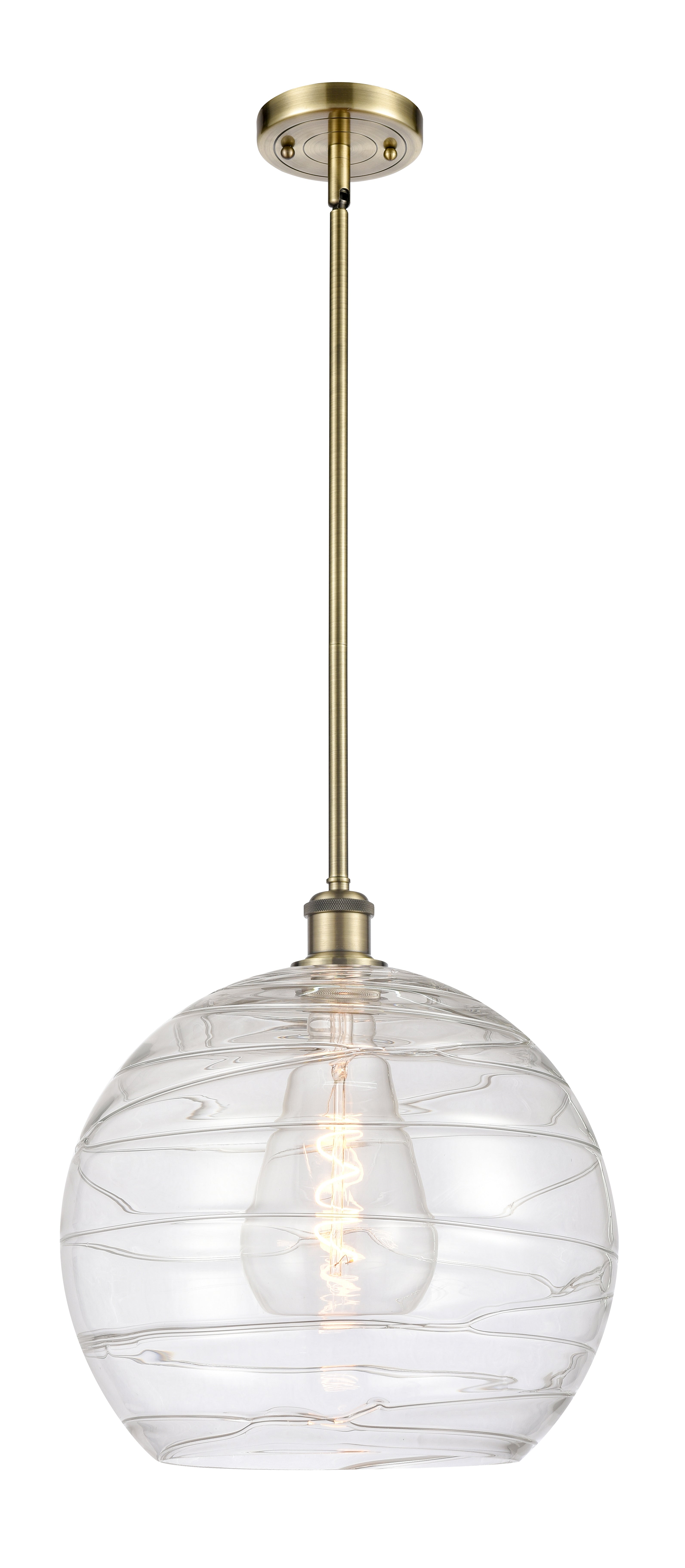 Ballston Mini Pendant Antique Brass Finish