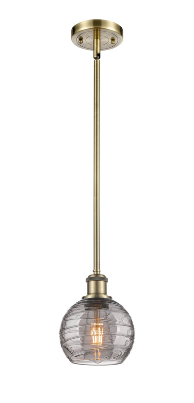 Ballston Mini Pendant Antique Brass Finish