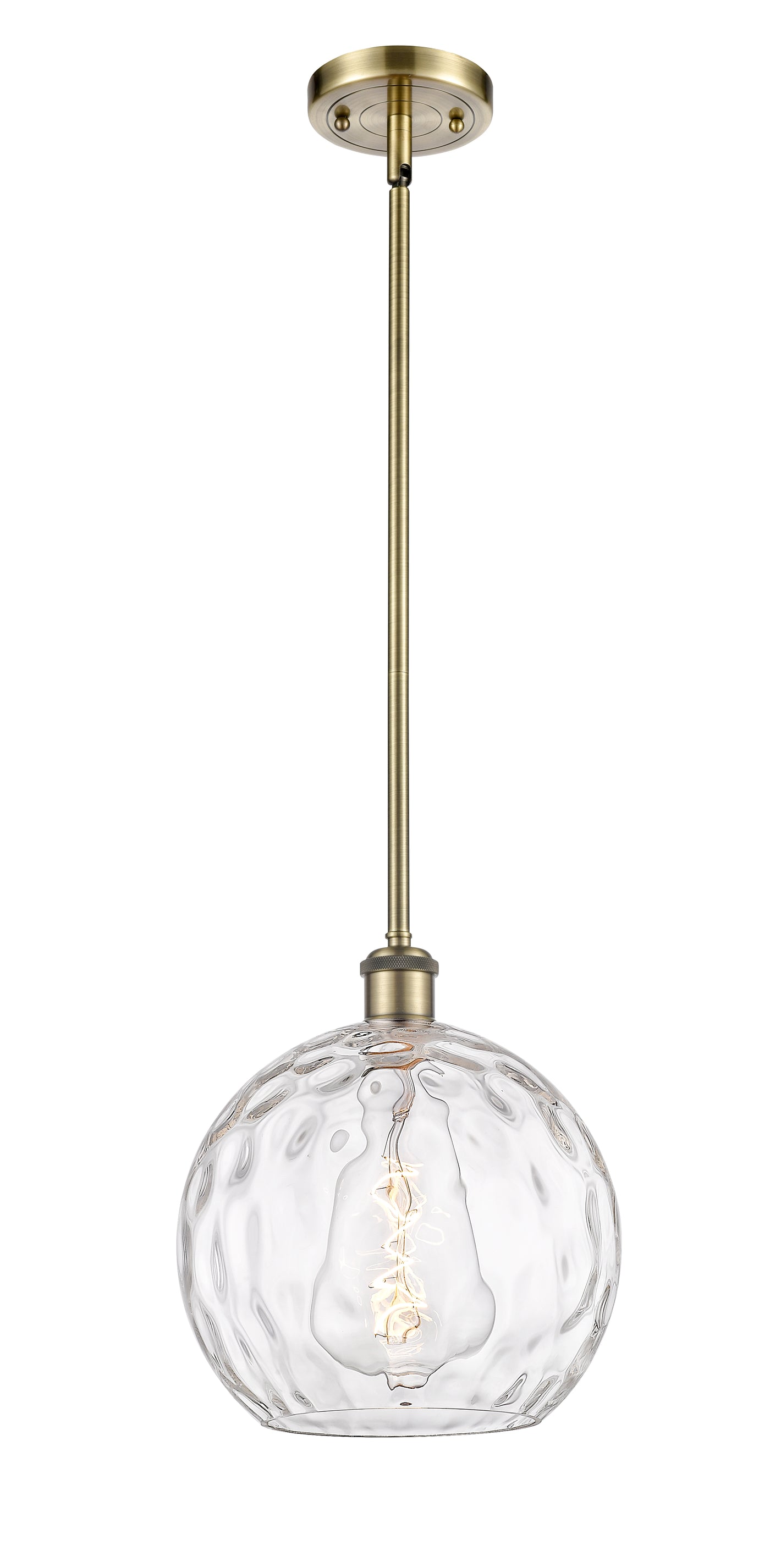 Ballston Mini Pendant Antique Brass 10 Inch
