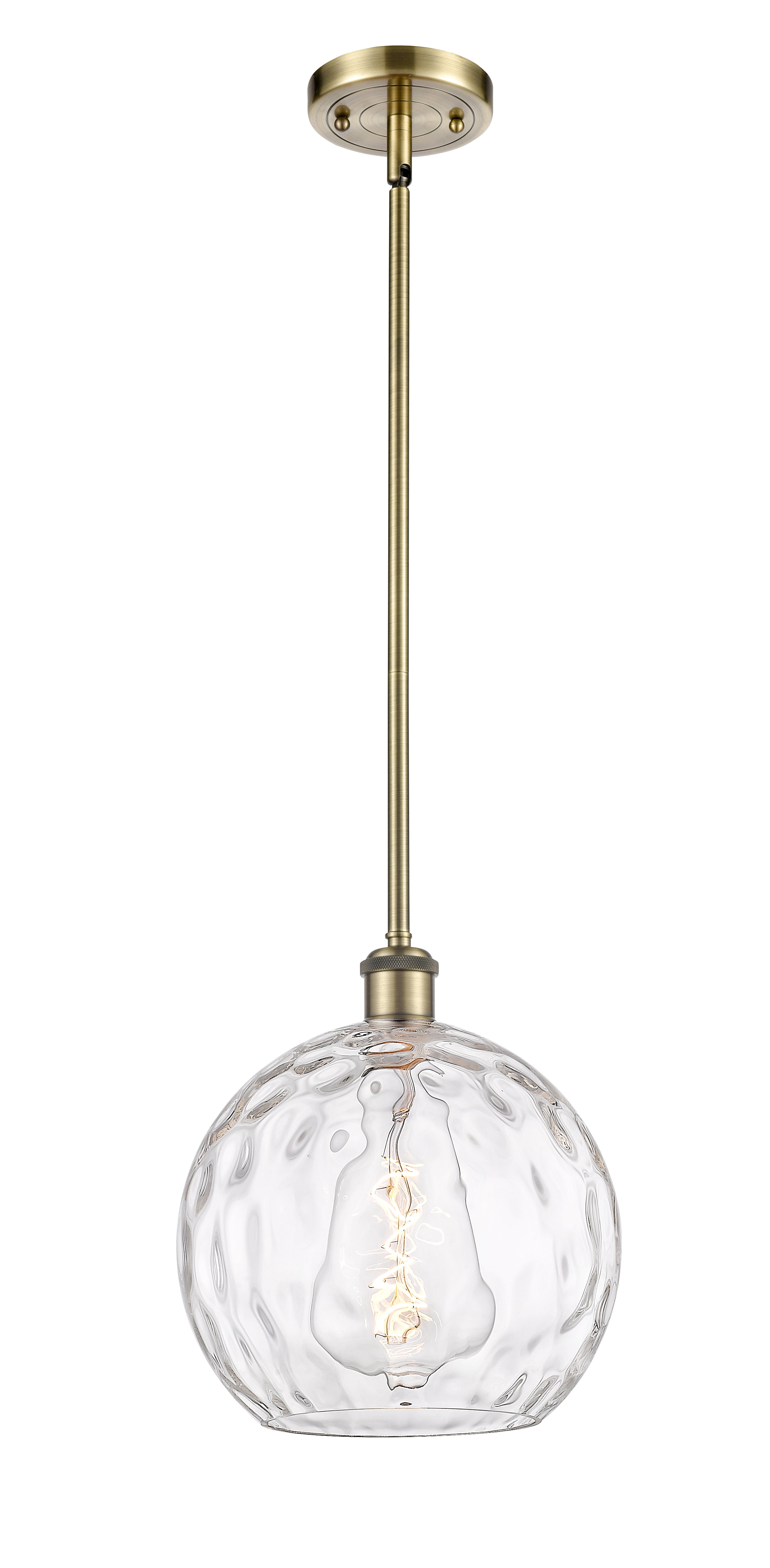 Ballston Mini Pendant Antique Brass 10 Inch