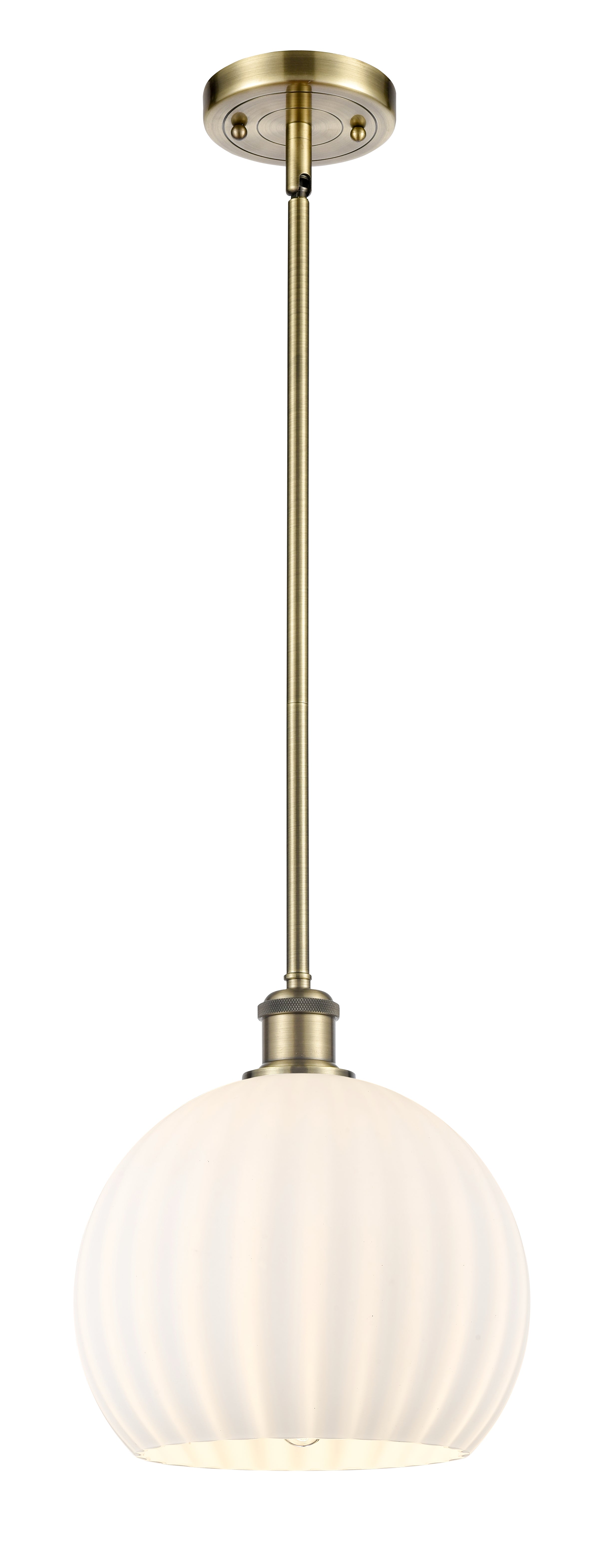 Ballston Mini Pendant Antique Brass Finish