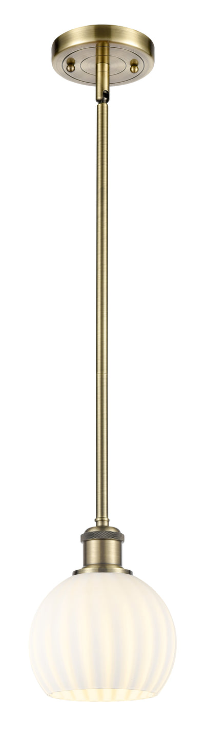 Ballston Mini Pendant Antique Brass Finish