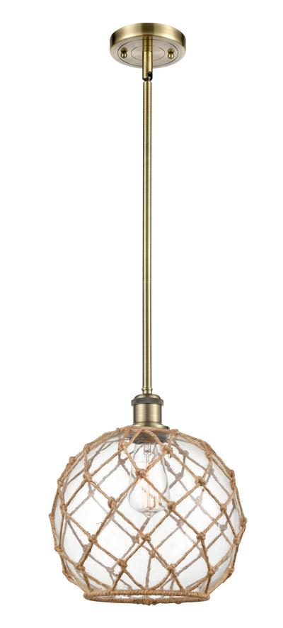 Ballston Mini Pendant Antique Brass Finish