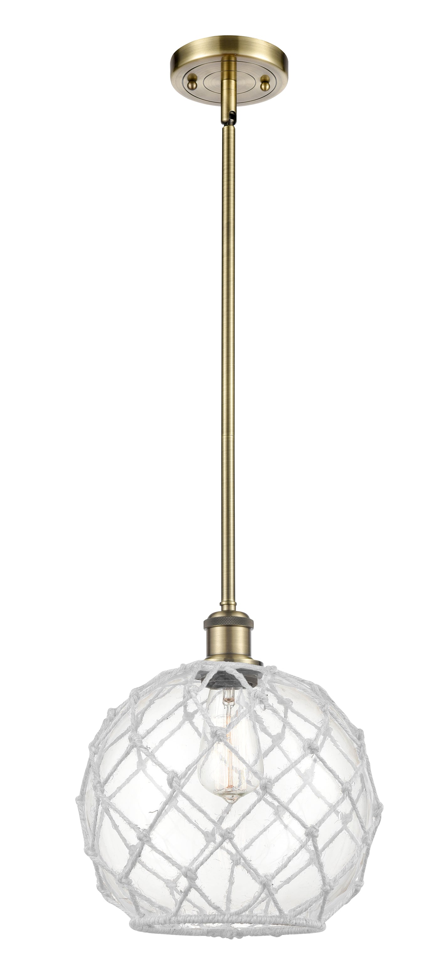 Ballston Mini Pendant Antique Brass Finish