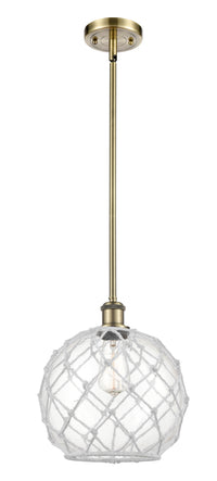 Ballston Mini Pendant Antique Brass Finish