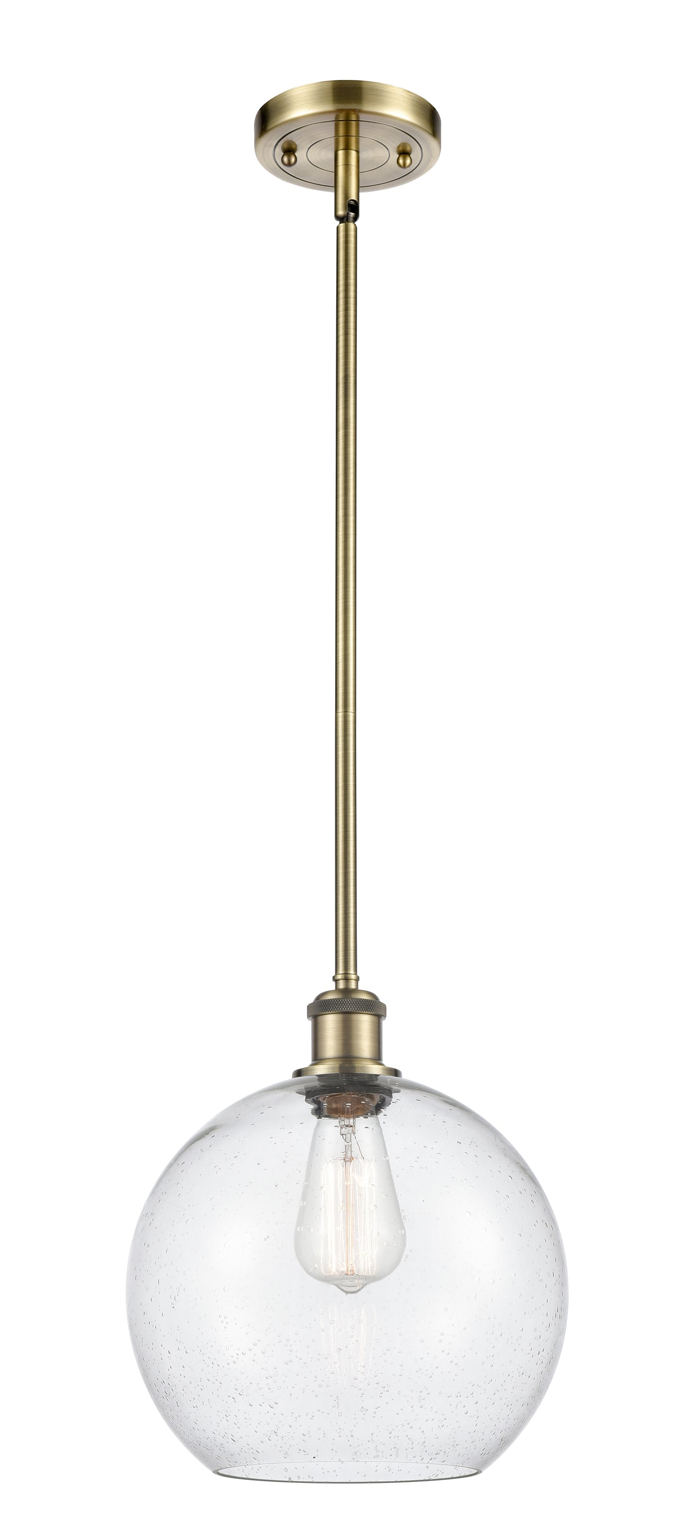 Ballston Mini Pendant Antique Brass 10 Inch
