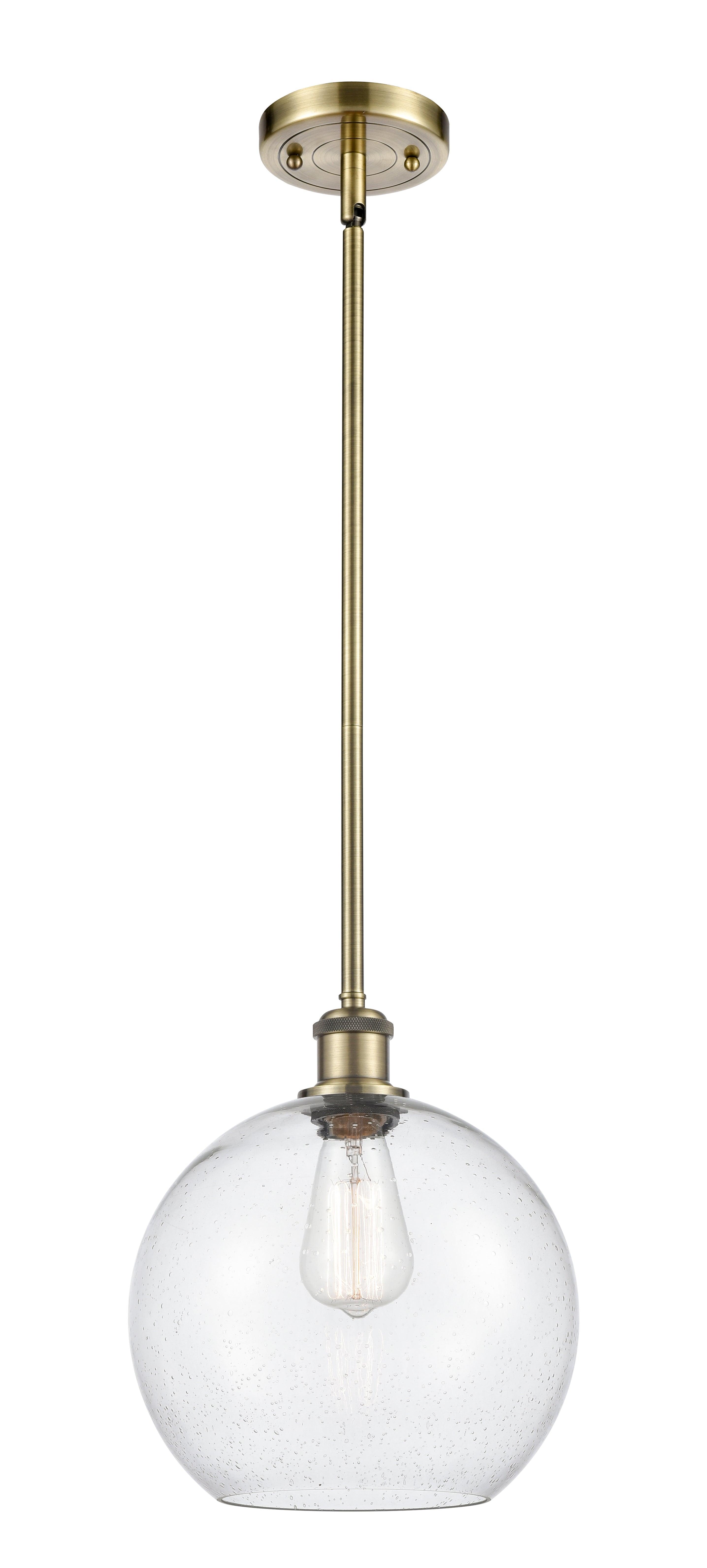 Ballston Mini Pendant Antique Brass 10 Inch