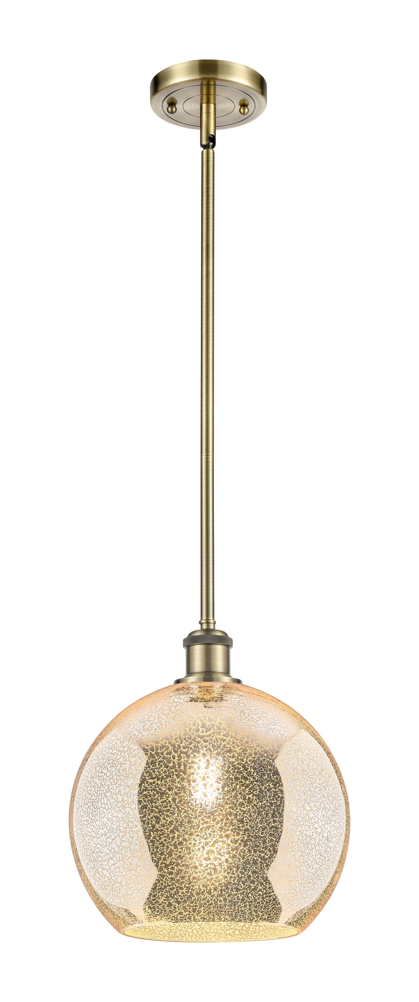 Ballston Mini Pendant Antique Brass Finish