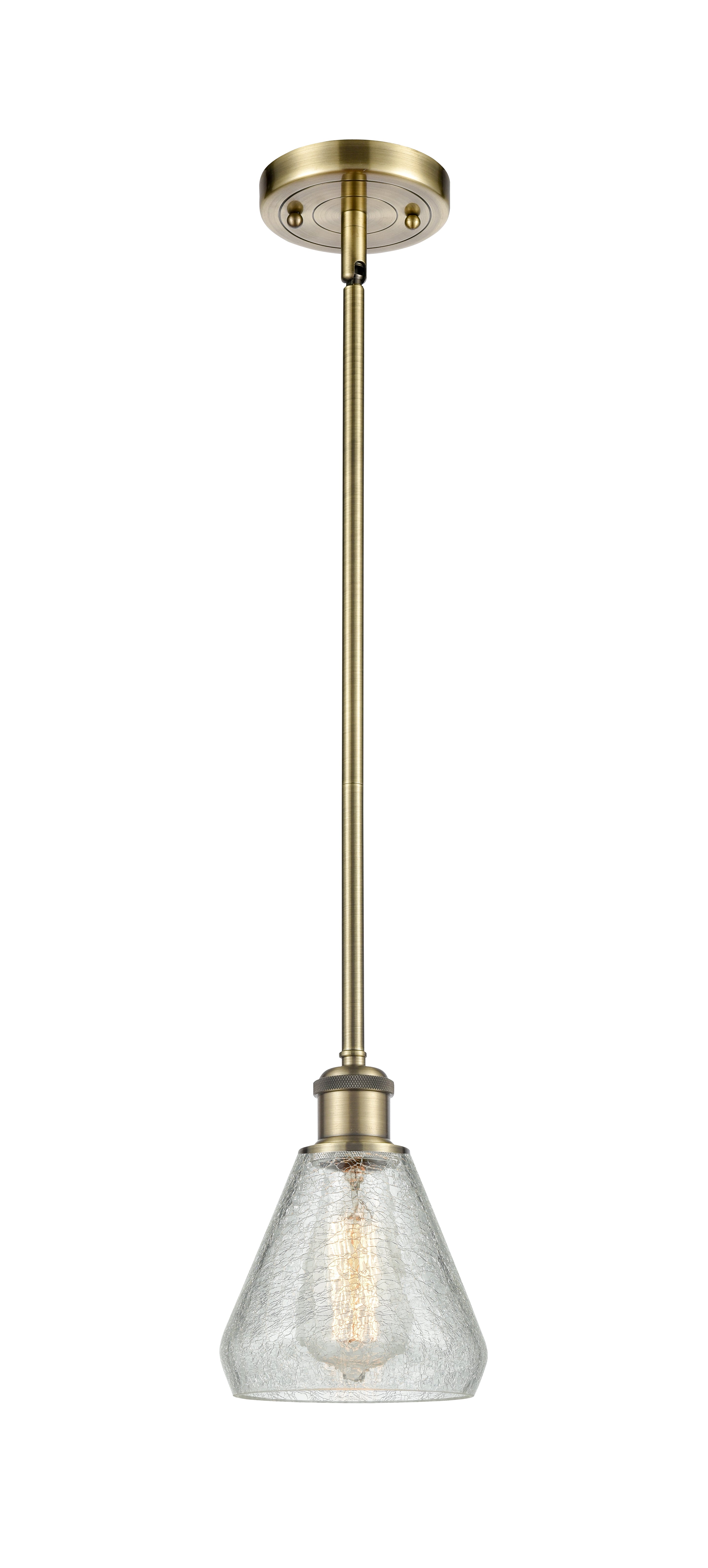 Ballston Mini Pendant Cast Brass Antique