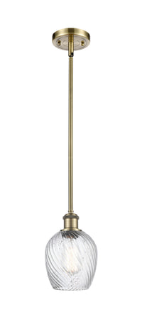 Ballston Mini Pendant Antique Brass Glass