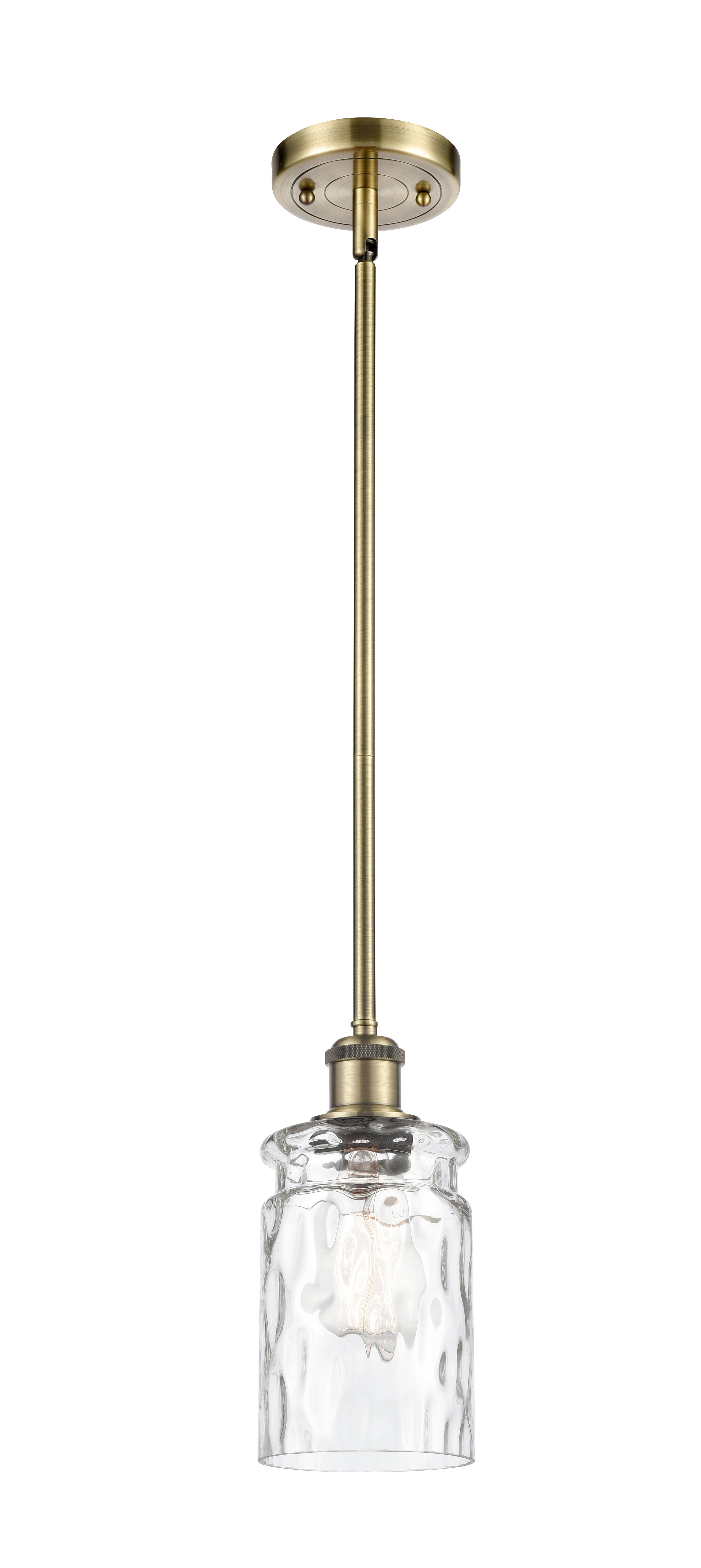 Ballston Mini Pendant Antique Brass Finish