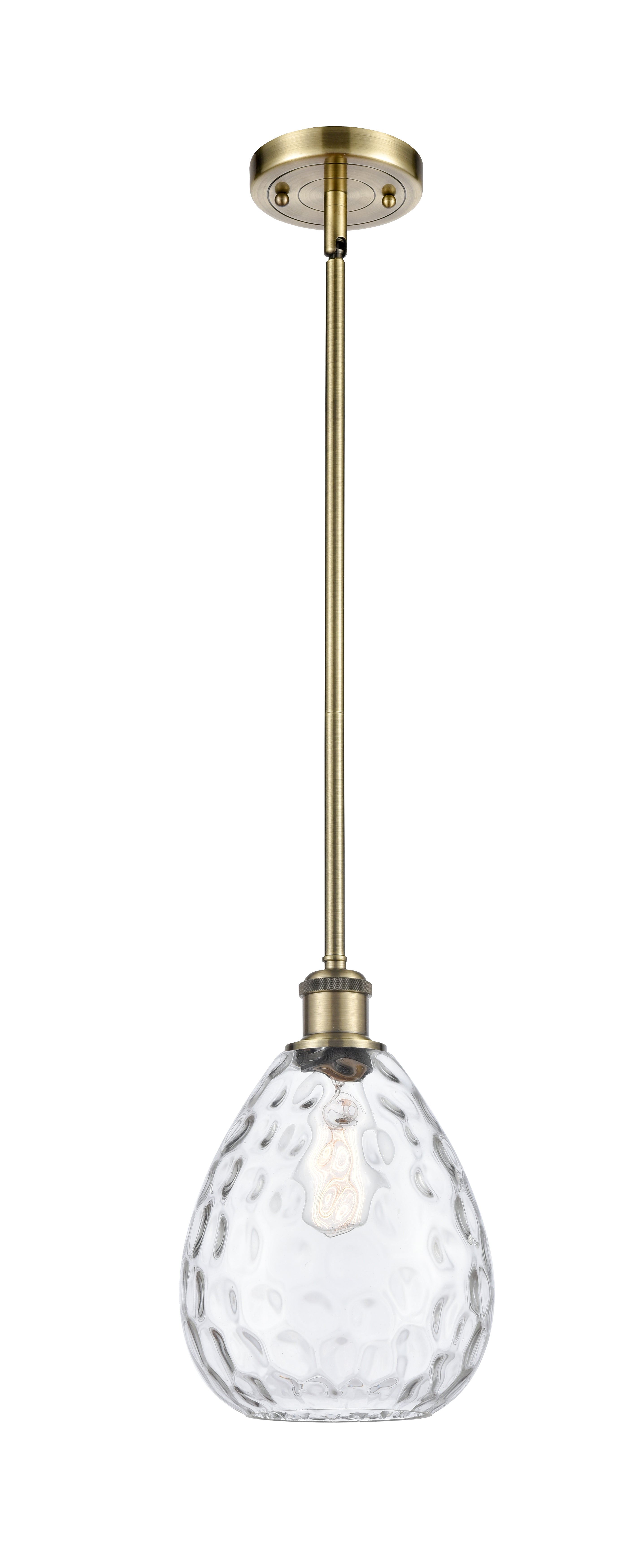 Ballston Mini Pendant Antique Brass Finish