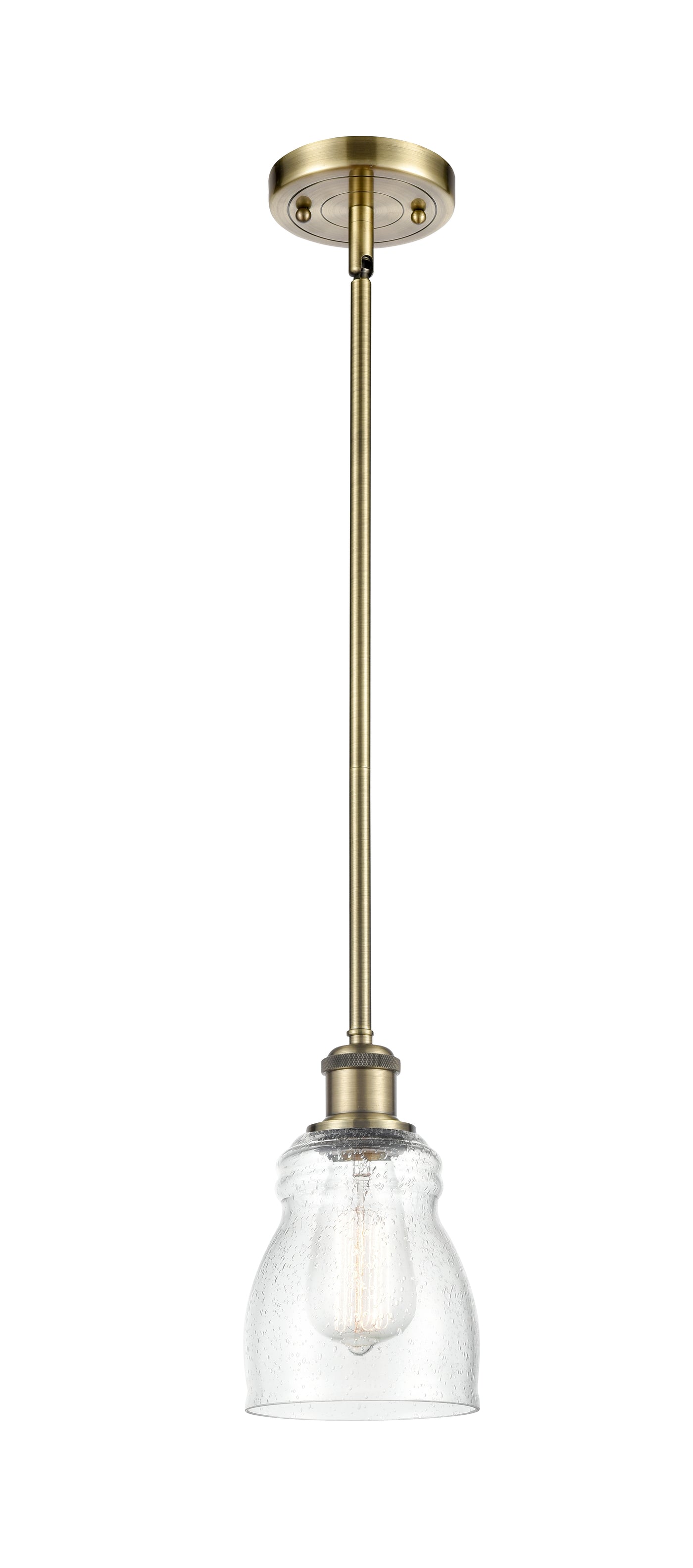 Ballston Mini Pendant Antique Brass Finish