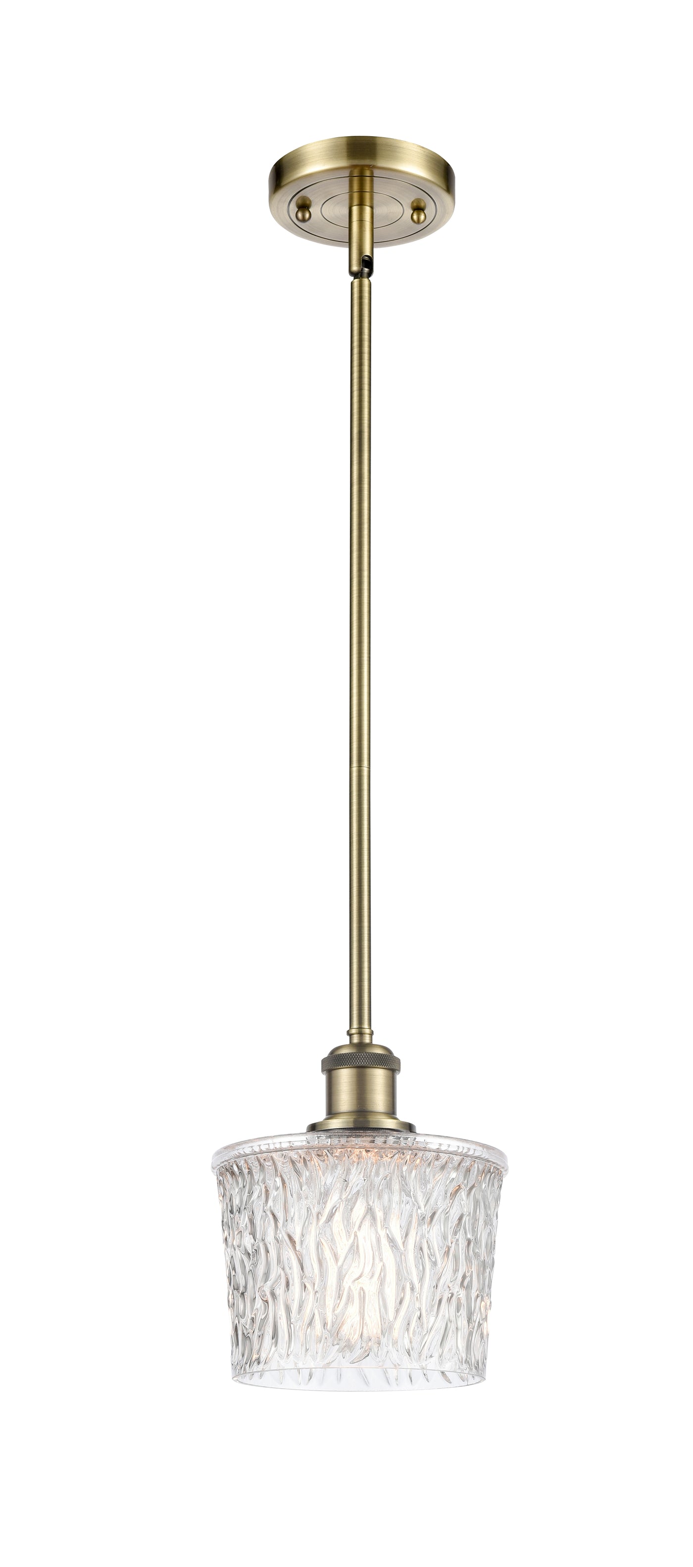 Ballston Mini Pendant Antique Brass 6.5 Inch