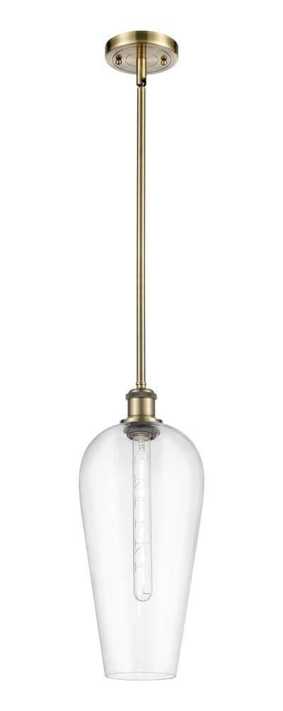 Ballston Mini Pendant Antique Brass Finish