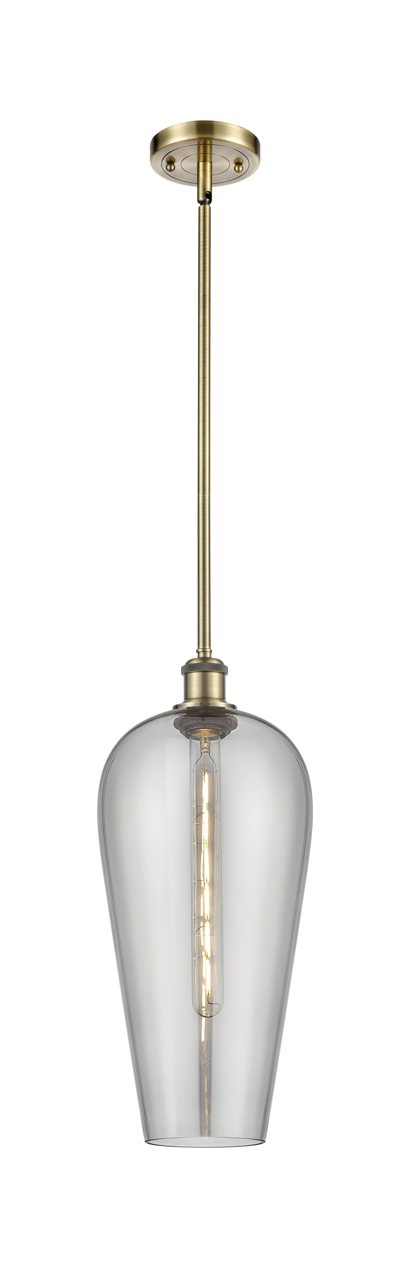 Ballston Mini Pendant Antique Brass Finish