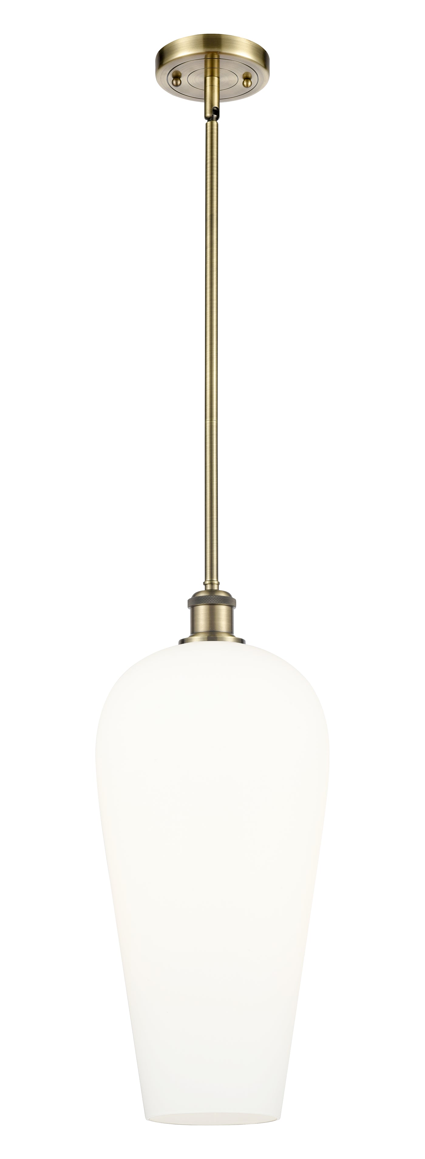 Ballston Mini Pendant Antique Brass Finish