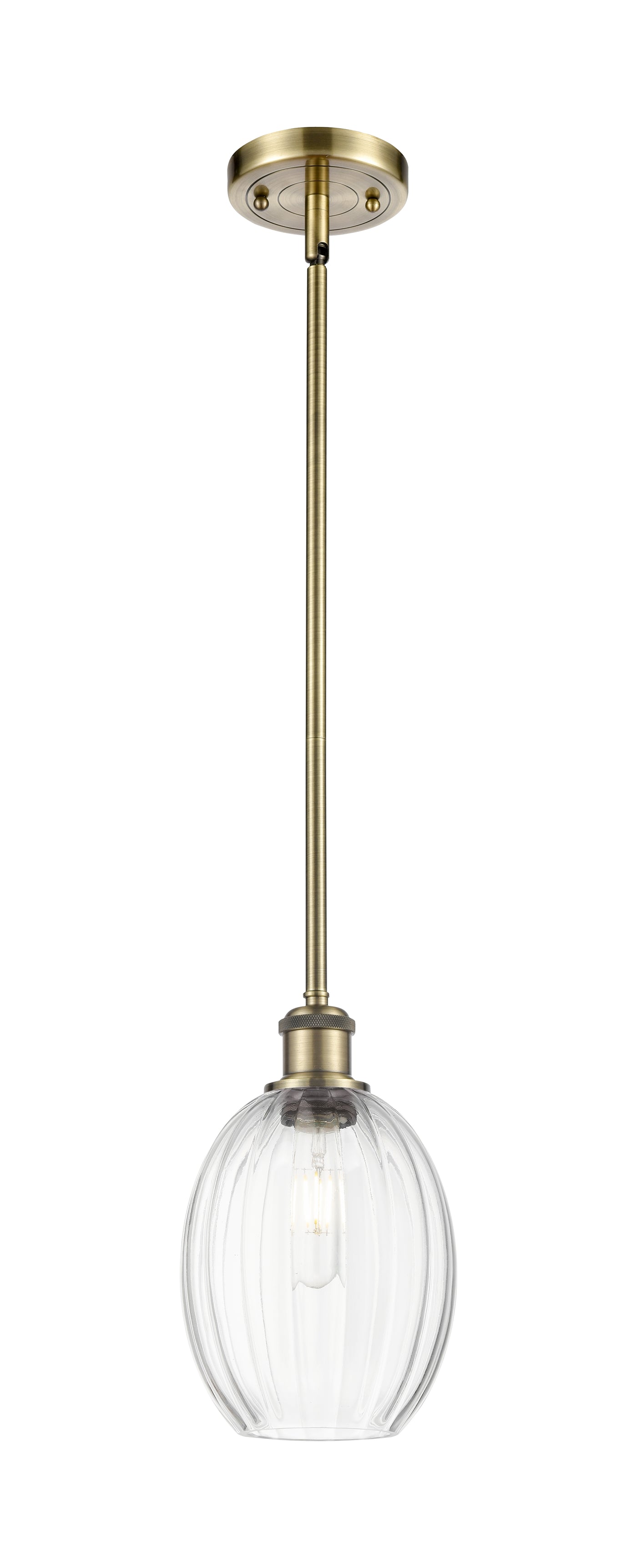 Ballston Mini Pendant Antique Brass Finish