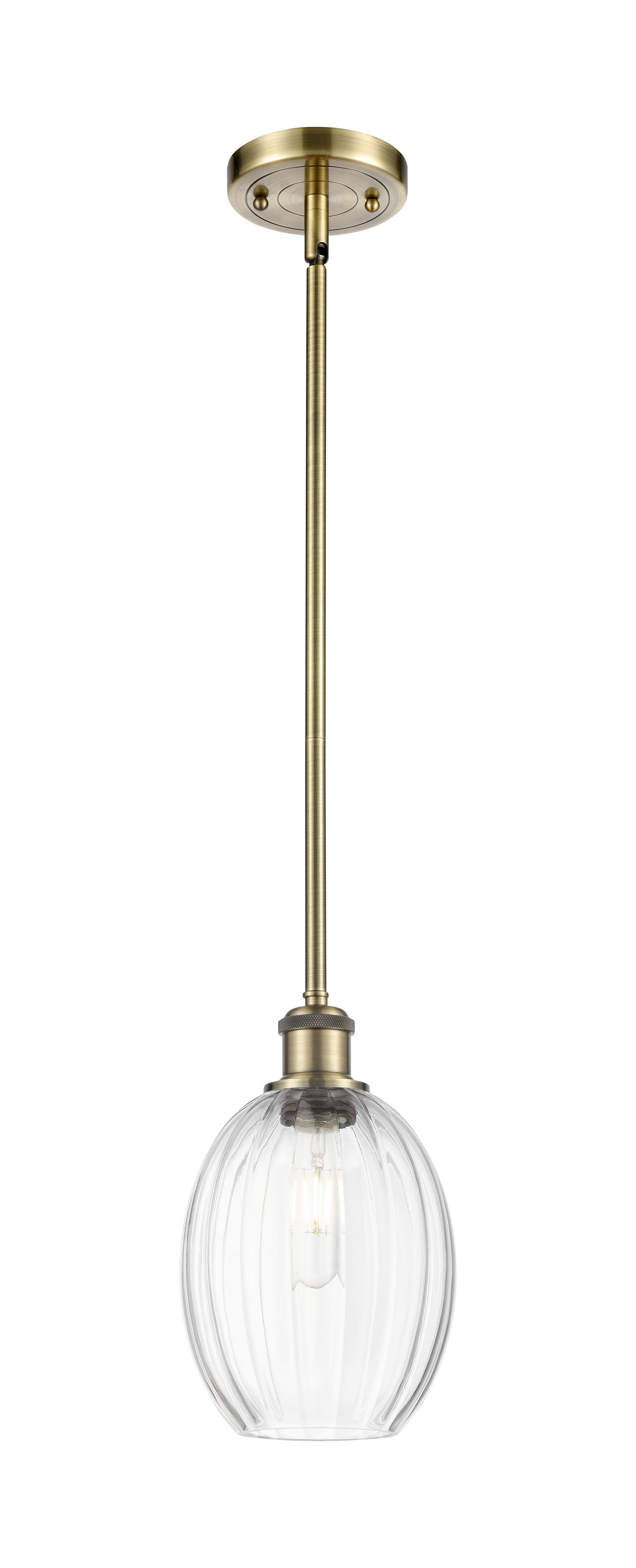 Ballston Mini Pendant Antique Brass Finish