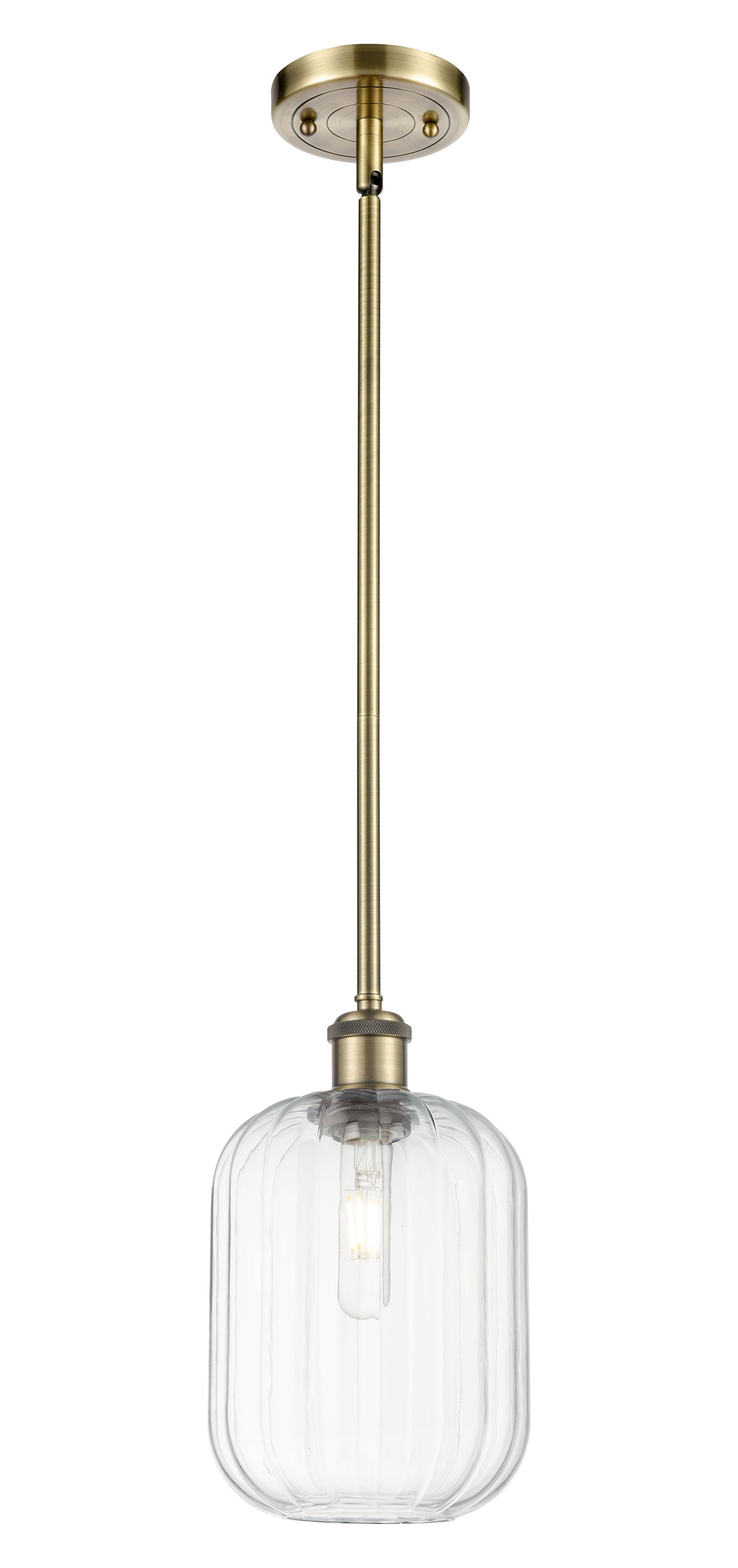 Ballston Mini Pendant Antique Brass Finish