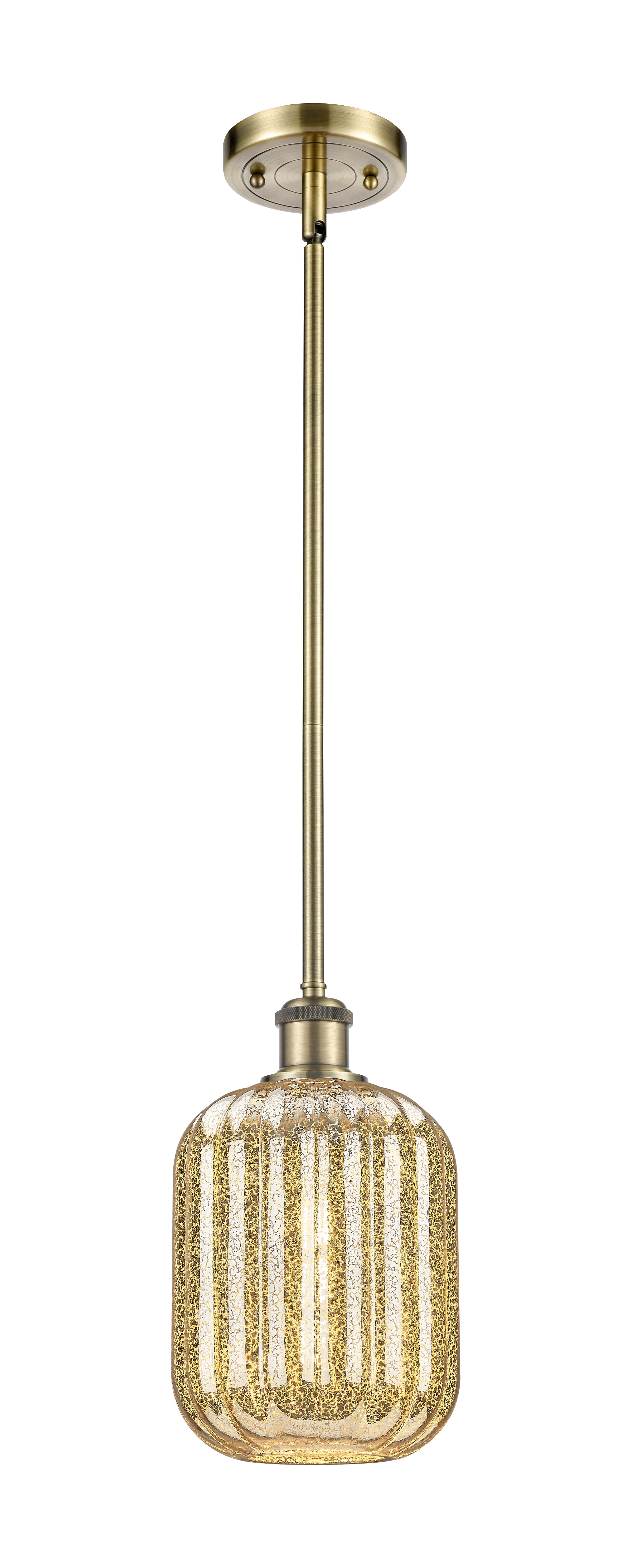 Ballston Mini Pendant Antique Brass Finish