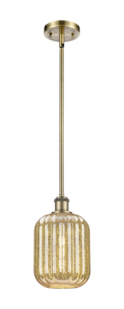 Ballston Mini Pendant Antique Brass Finish