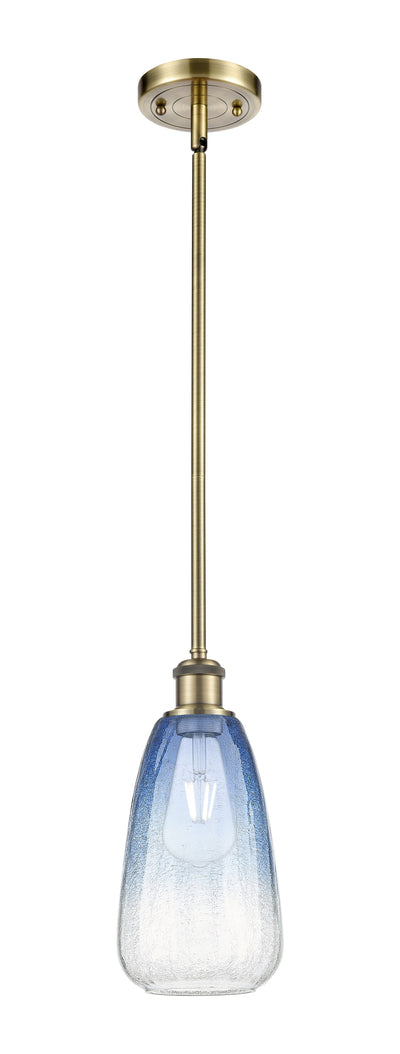 Ballston Mini Pendant Antique Brass Glass