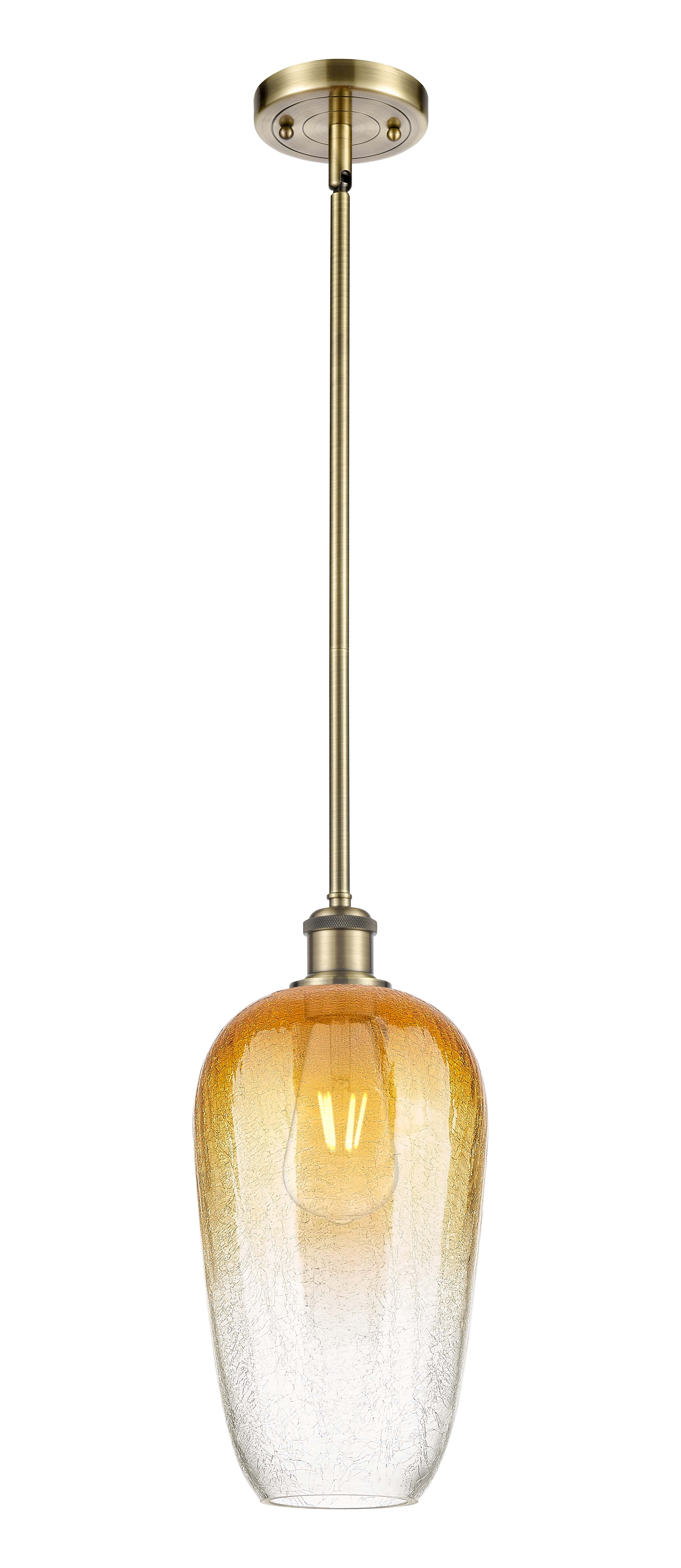 Ballston Mini Pendant Antique Brass Finish