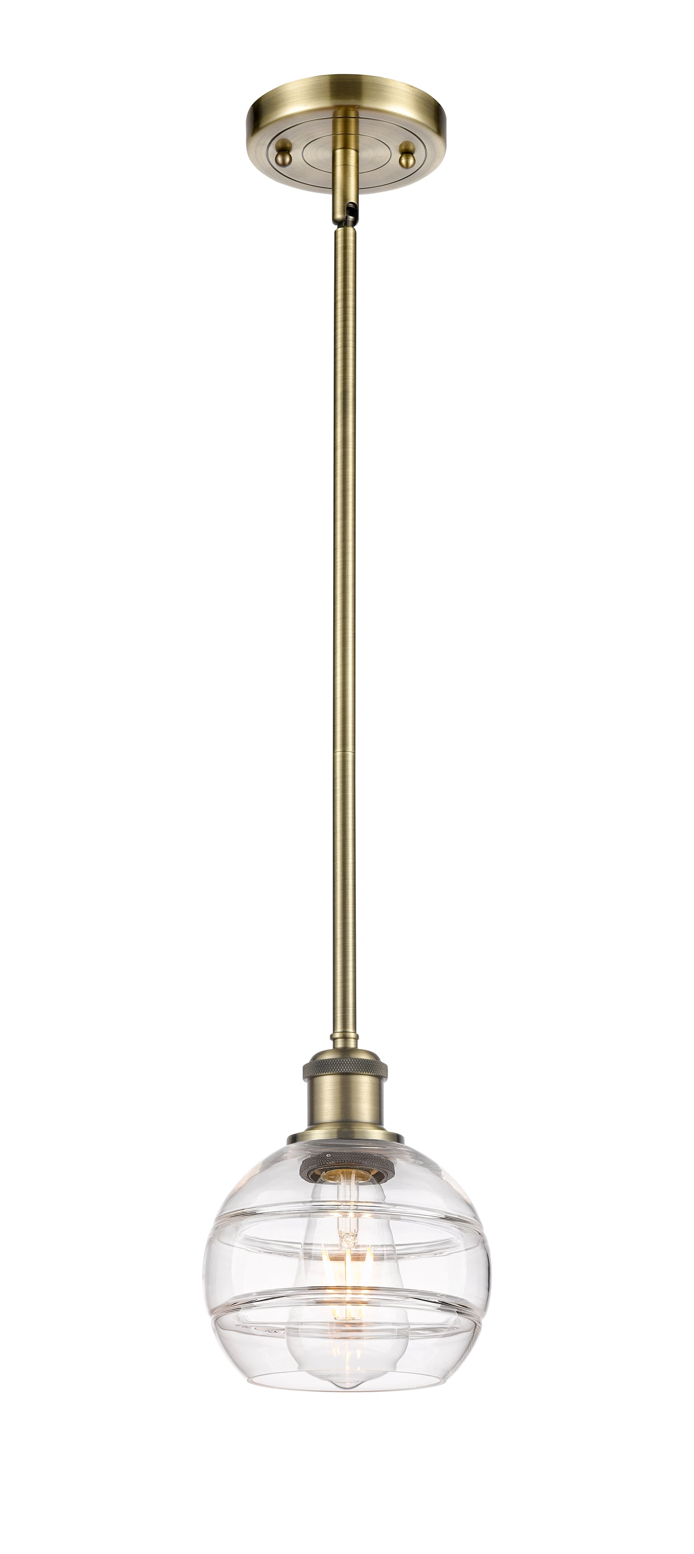 Ballston Mini Pendant Antique Brass Cast