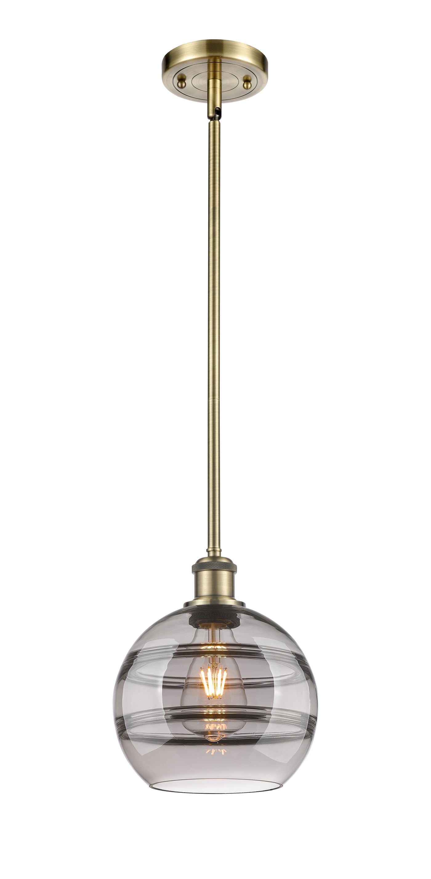 Ballston Mini Pendant Antique Brass Finish
