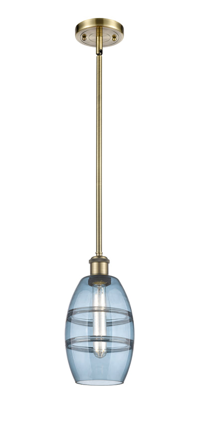 Ballston Mini Pendant Antique Brass Glass