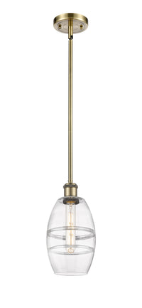 Ballston Mini Pendant Antique Brass Glass