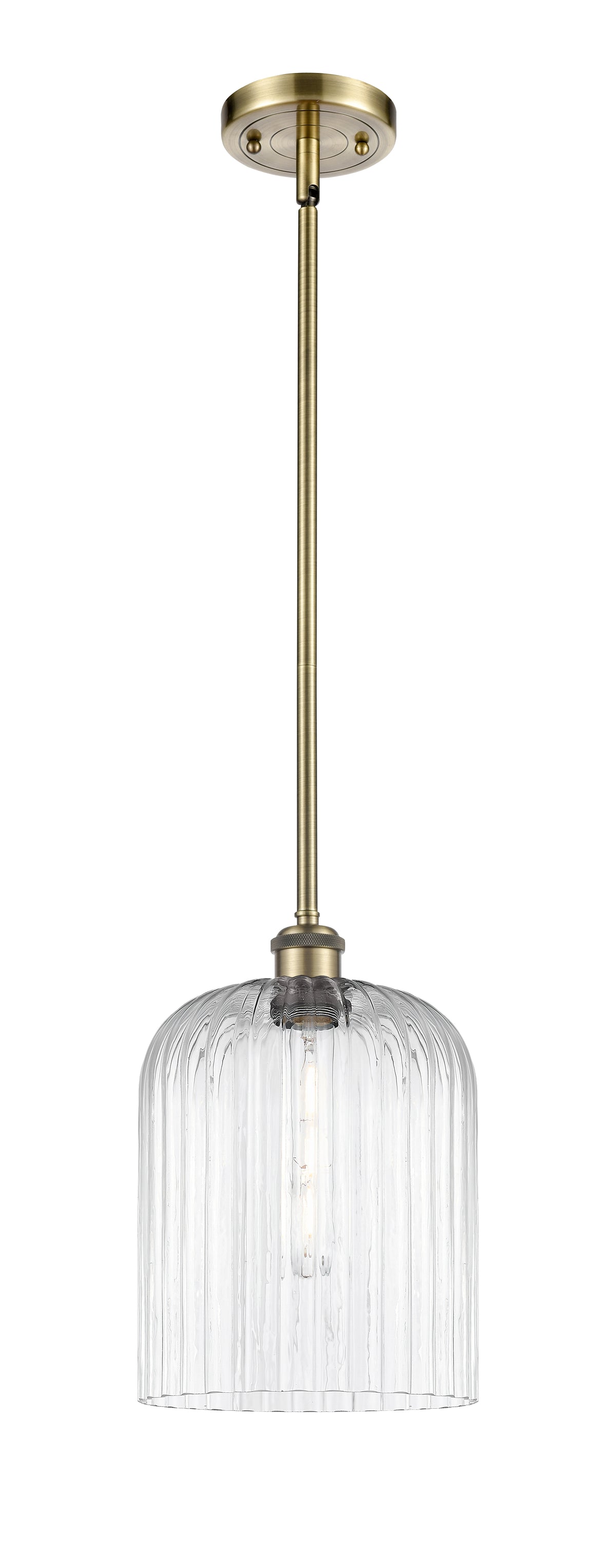 Ballston Mini Pendant Antique Brass Finish