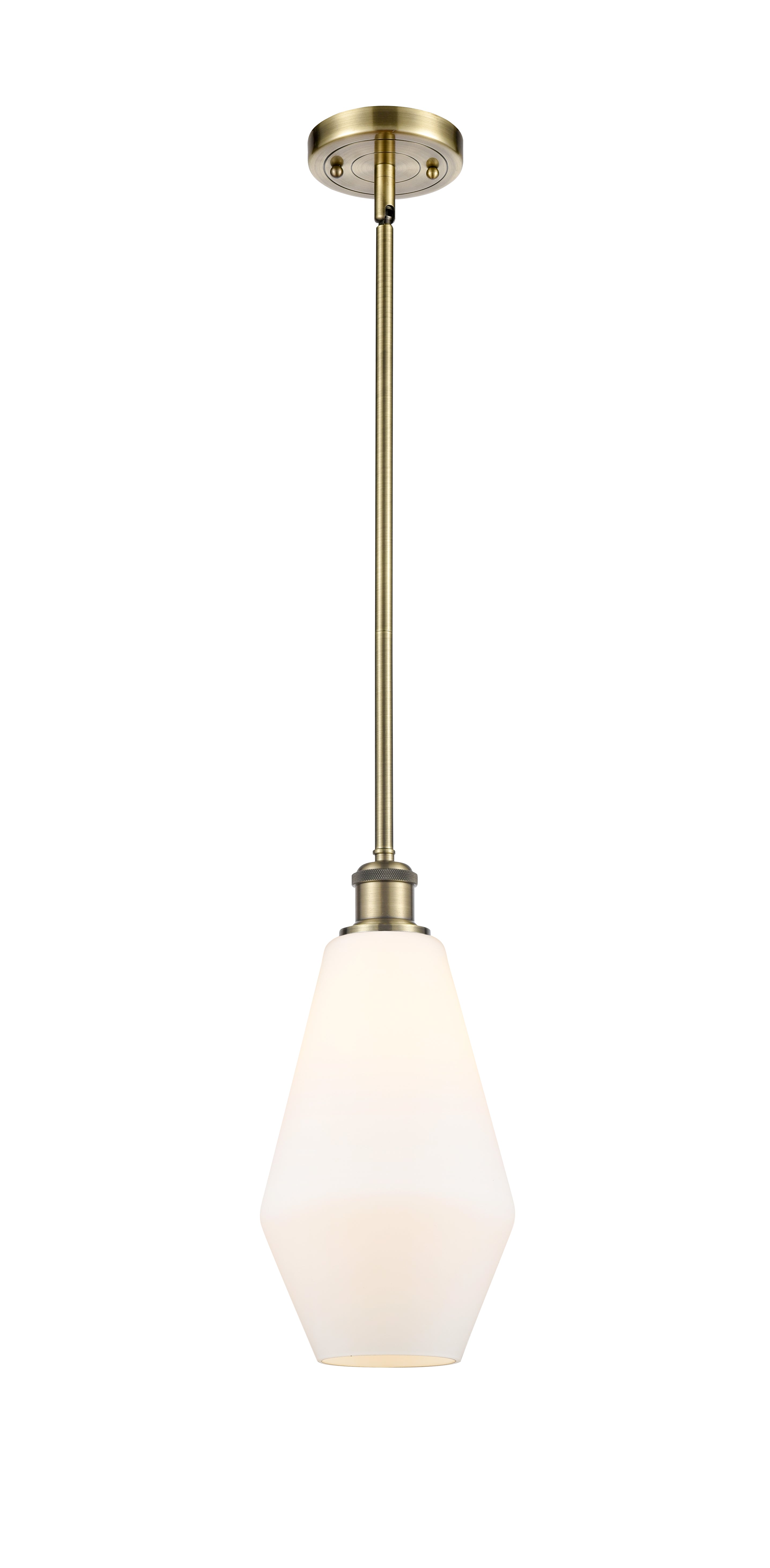 Ballston Mini Pendant 7 Inch Cast Brass