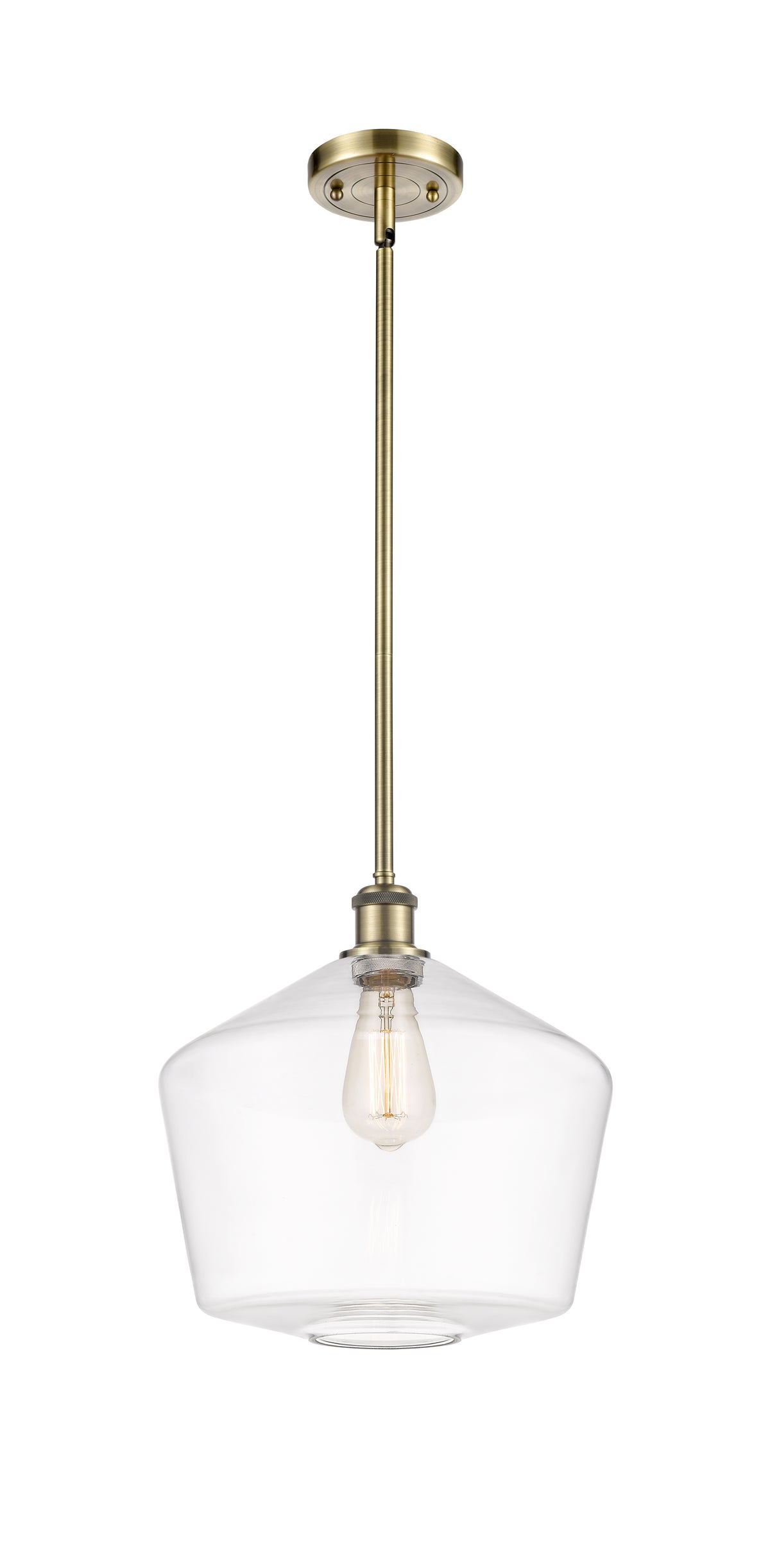 Ballston Mini Pendant Antique Brass Finish