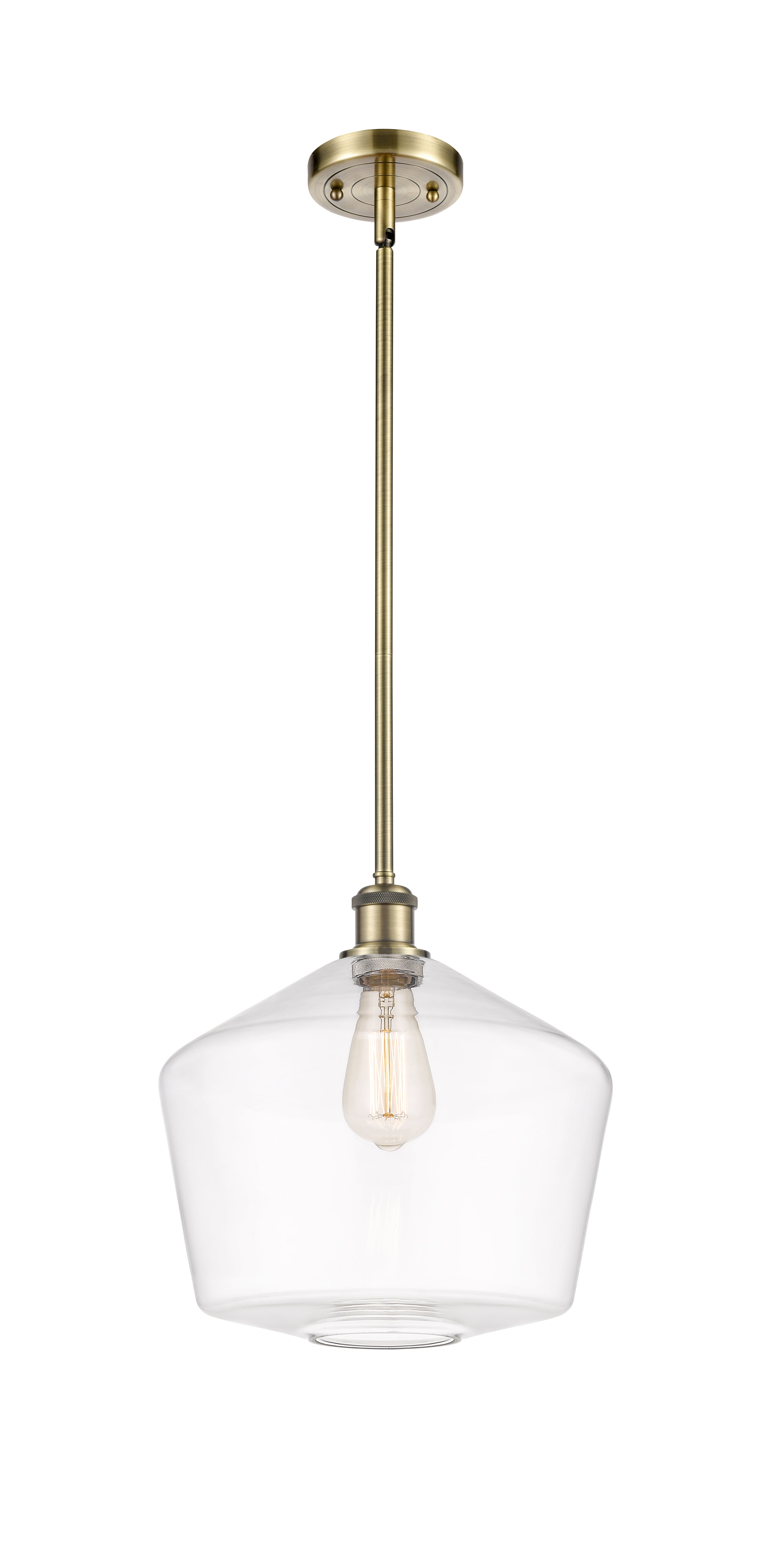 Ballston Mini Pendant Antique Brass Finish
