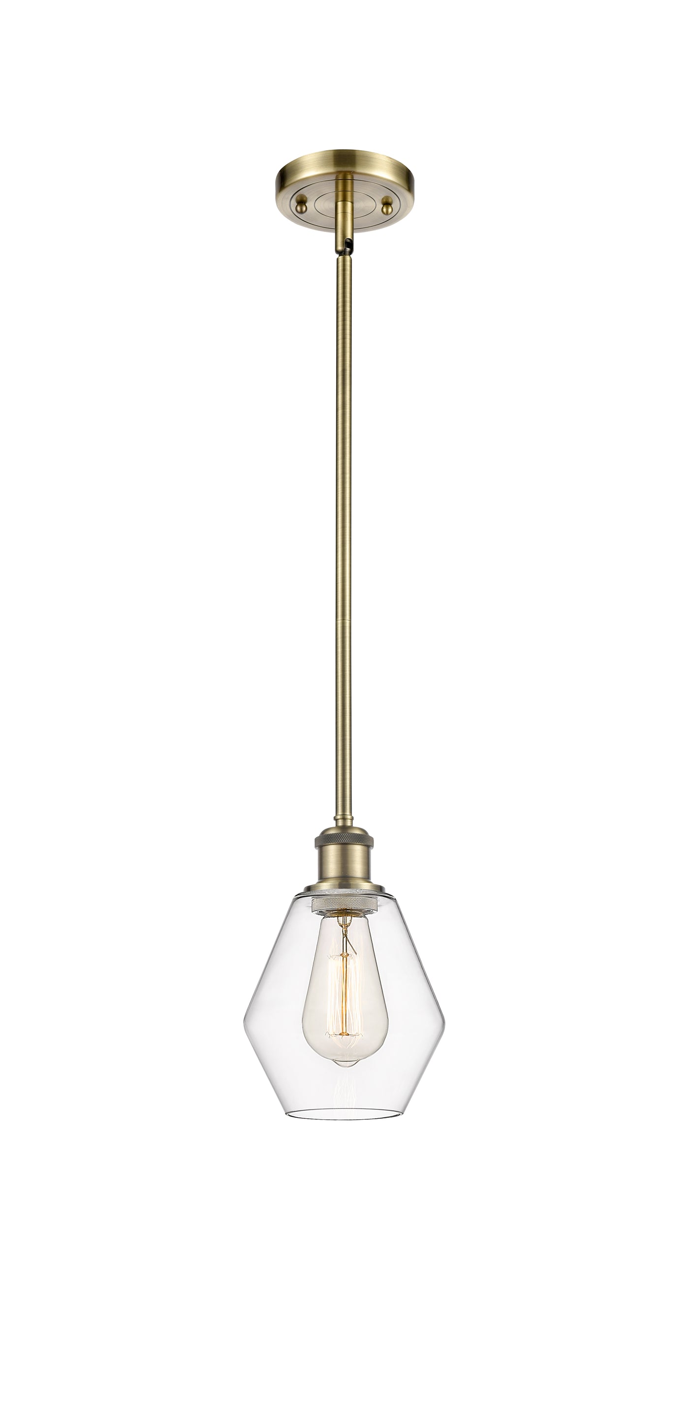 Ballston Mini Pendant Cast Brass Antique