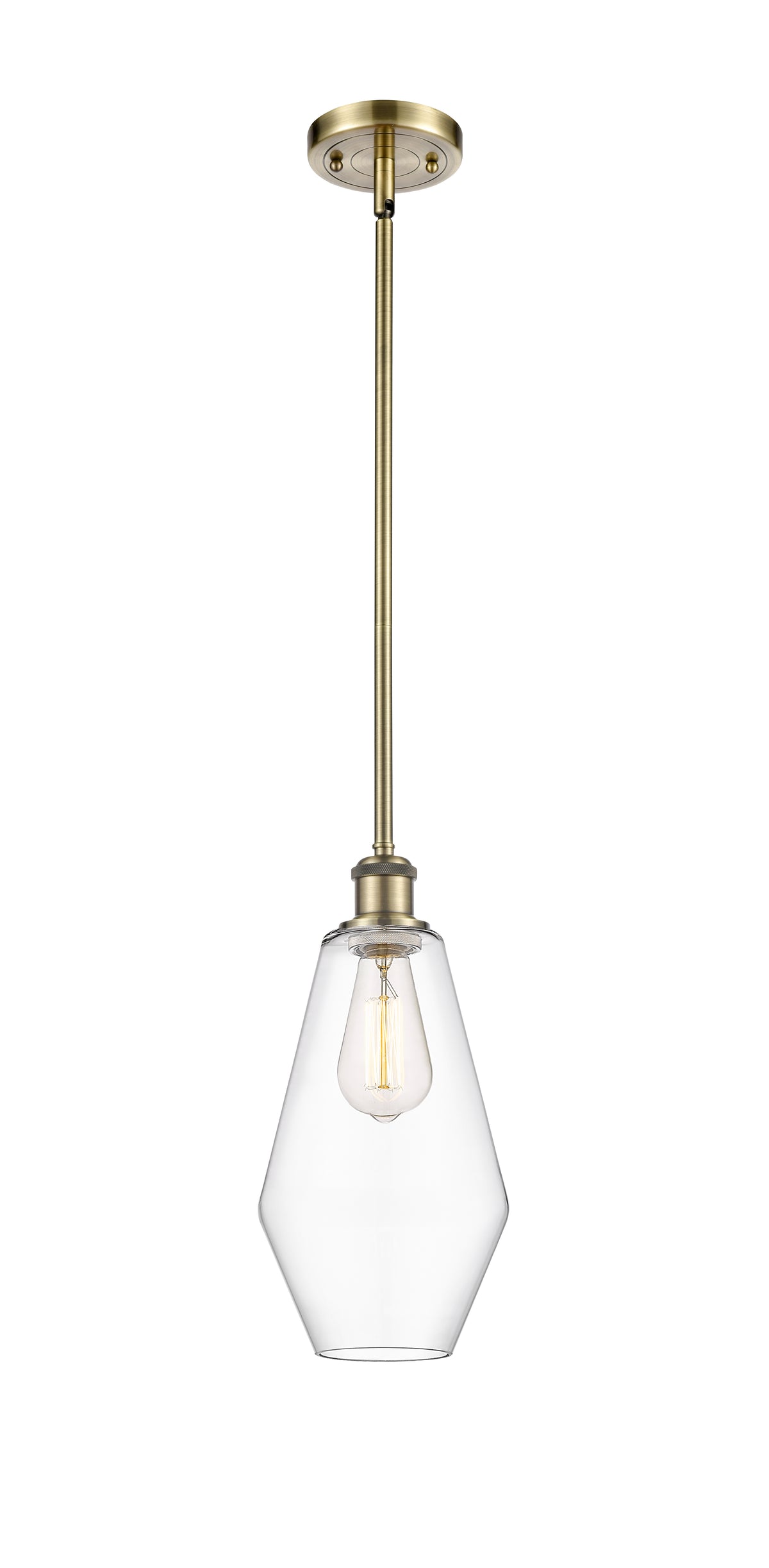 Ballston Mini Pendant 7 Inch Cast Brass