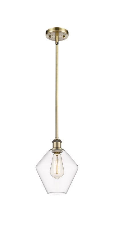 Ballston Mini Pendant Antique Brass 8 Inch