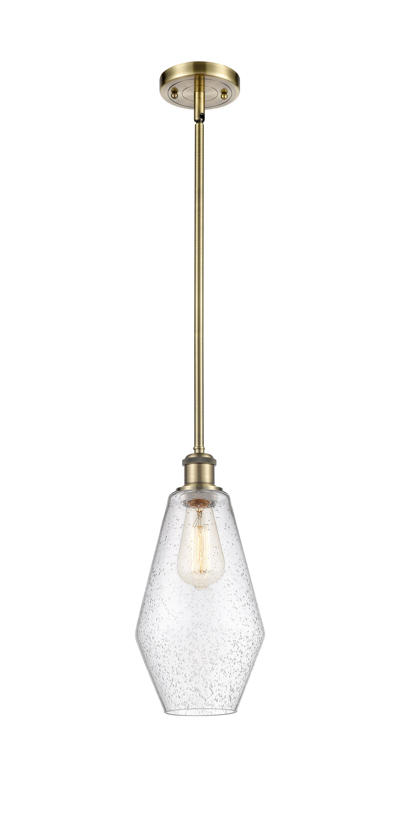 Ballston Mini Pendant Antique Brass Finish