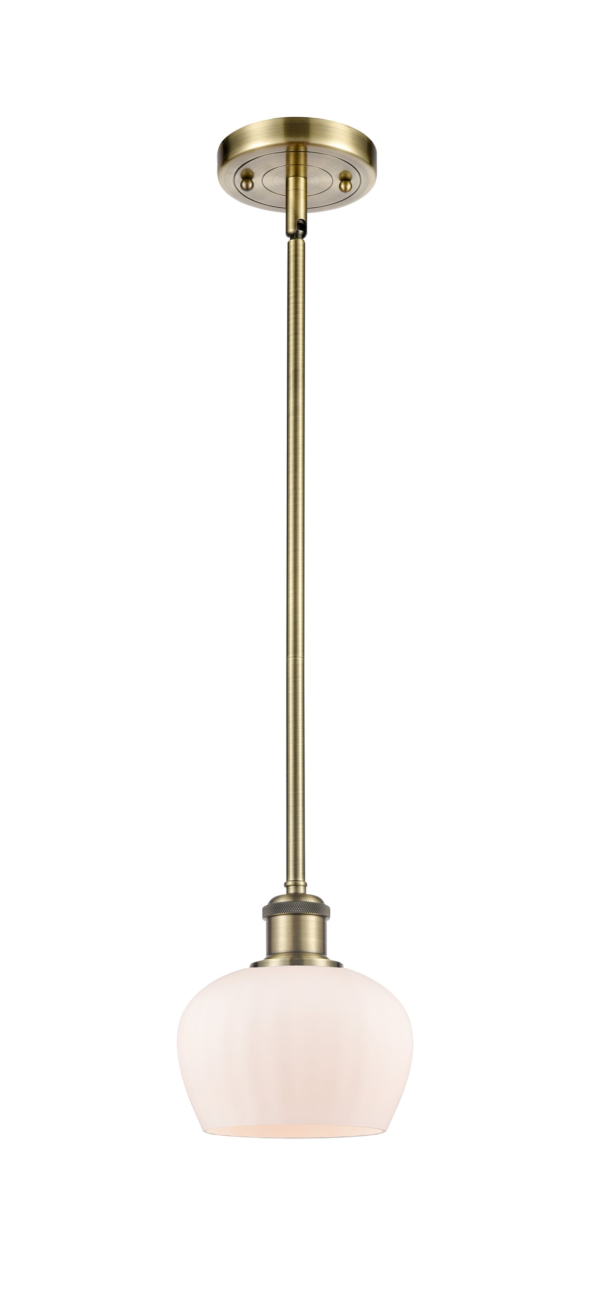 Ballston Mini Pendant Antique Brass Finish