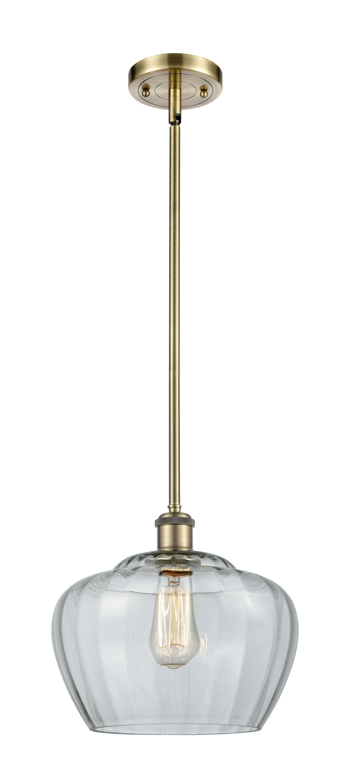 Ballston Mini Pendant Antique Brass Finish