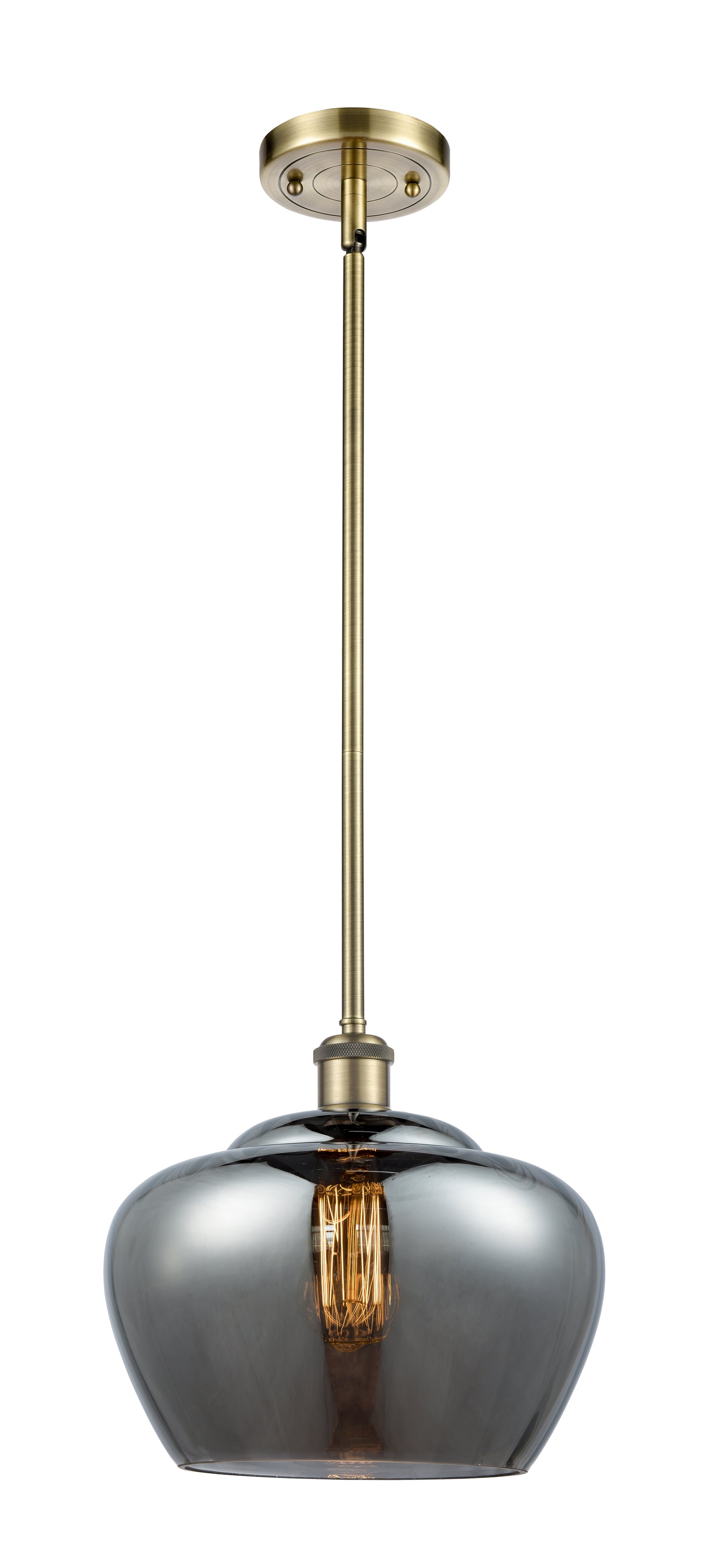 Ballston Mini Pendant Antique Brass Finish