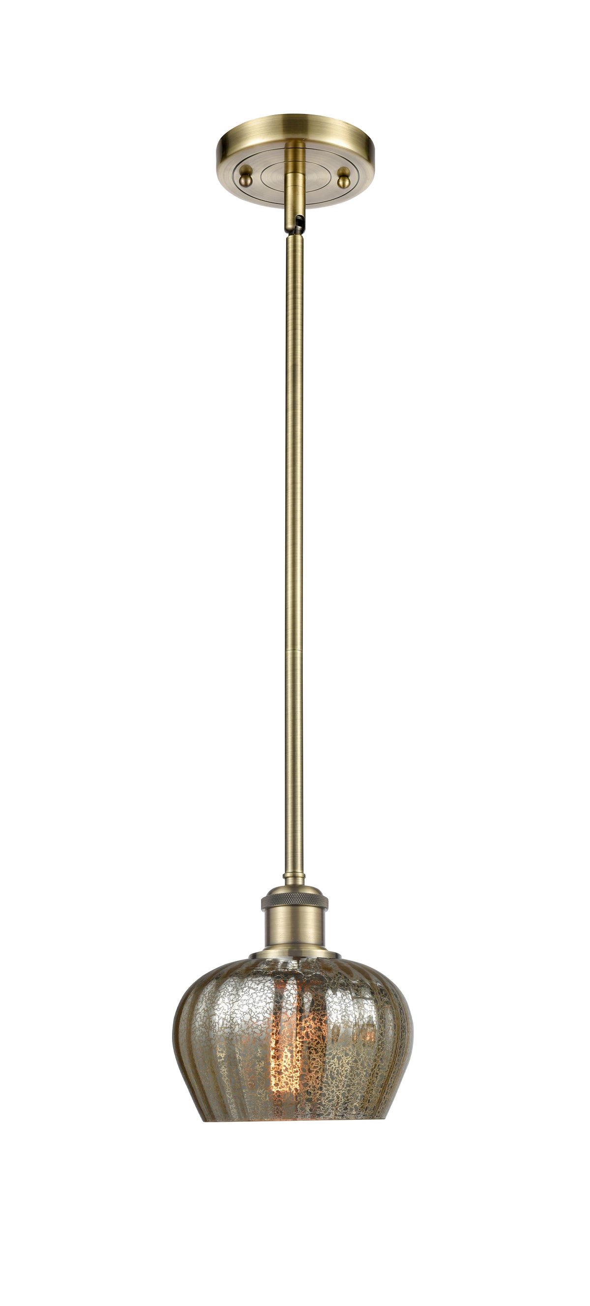 Ballston Mini Pendant Antique Brass Finish