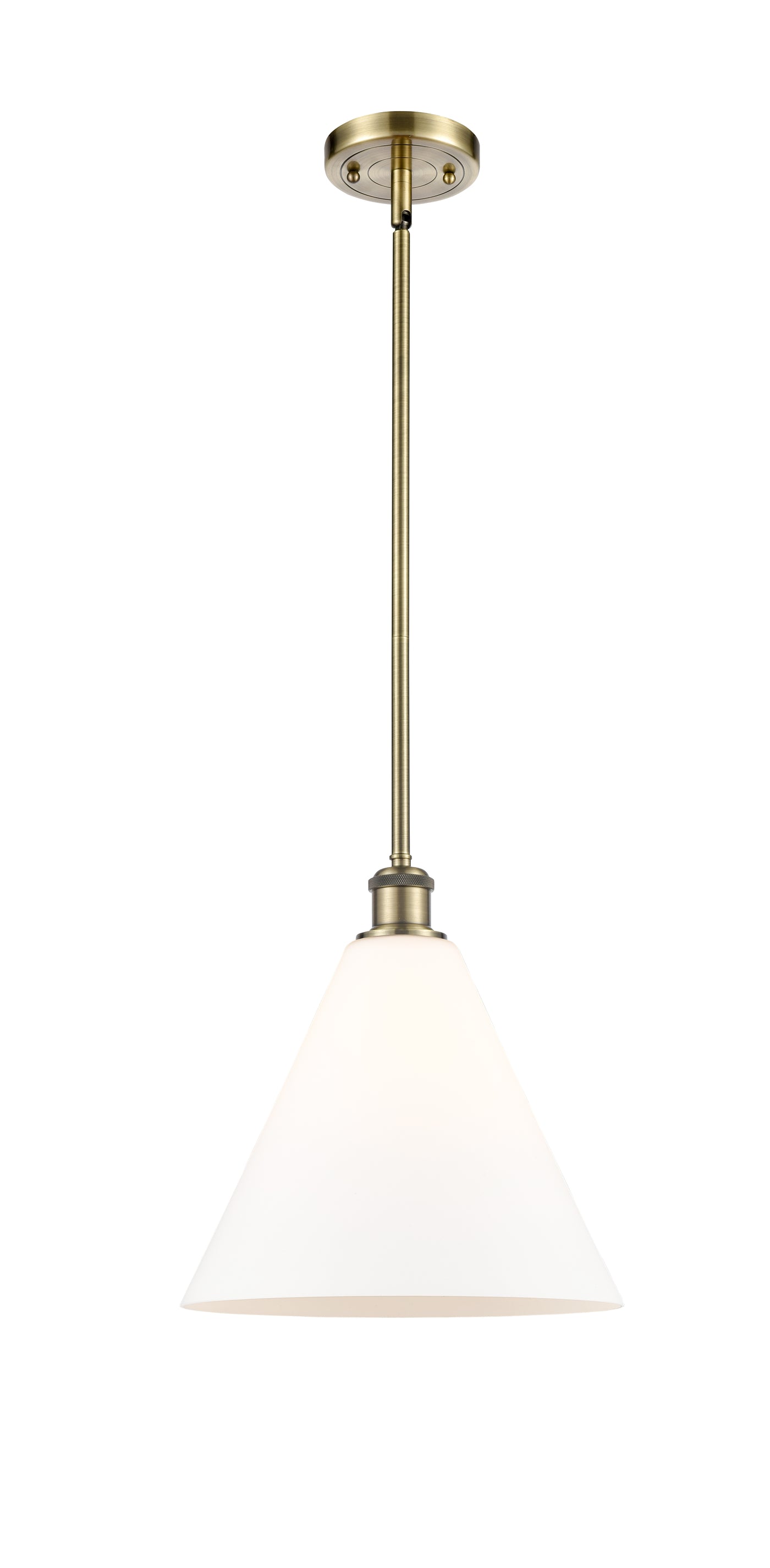 Ballston Mini Pendant Antique Brass Finish