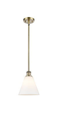 Ballston Mini Pendant Antique Brass 8 Inch