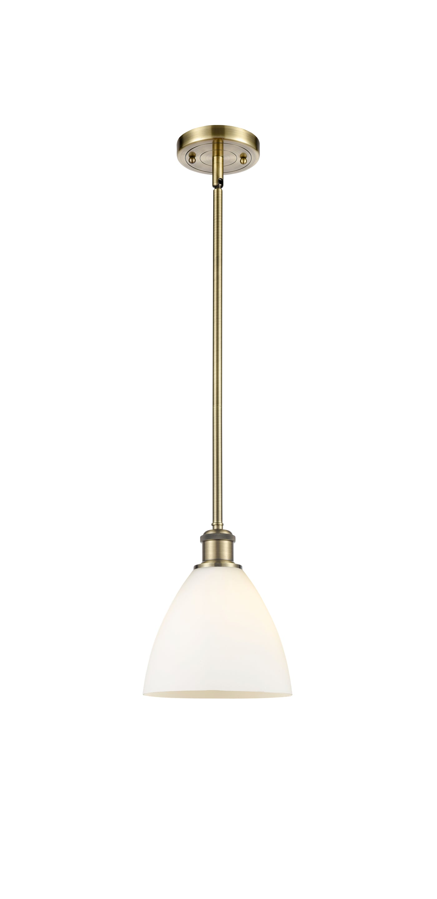 Ballston Mini Pendant Antique Brass Finish
